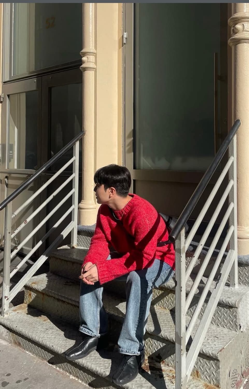 Recto 렉토 오가닉 크루넥 청키 니트 상품이미지5