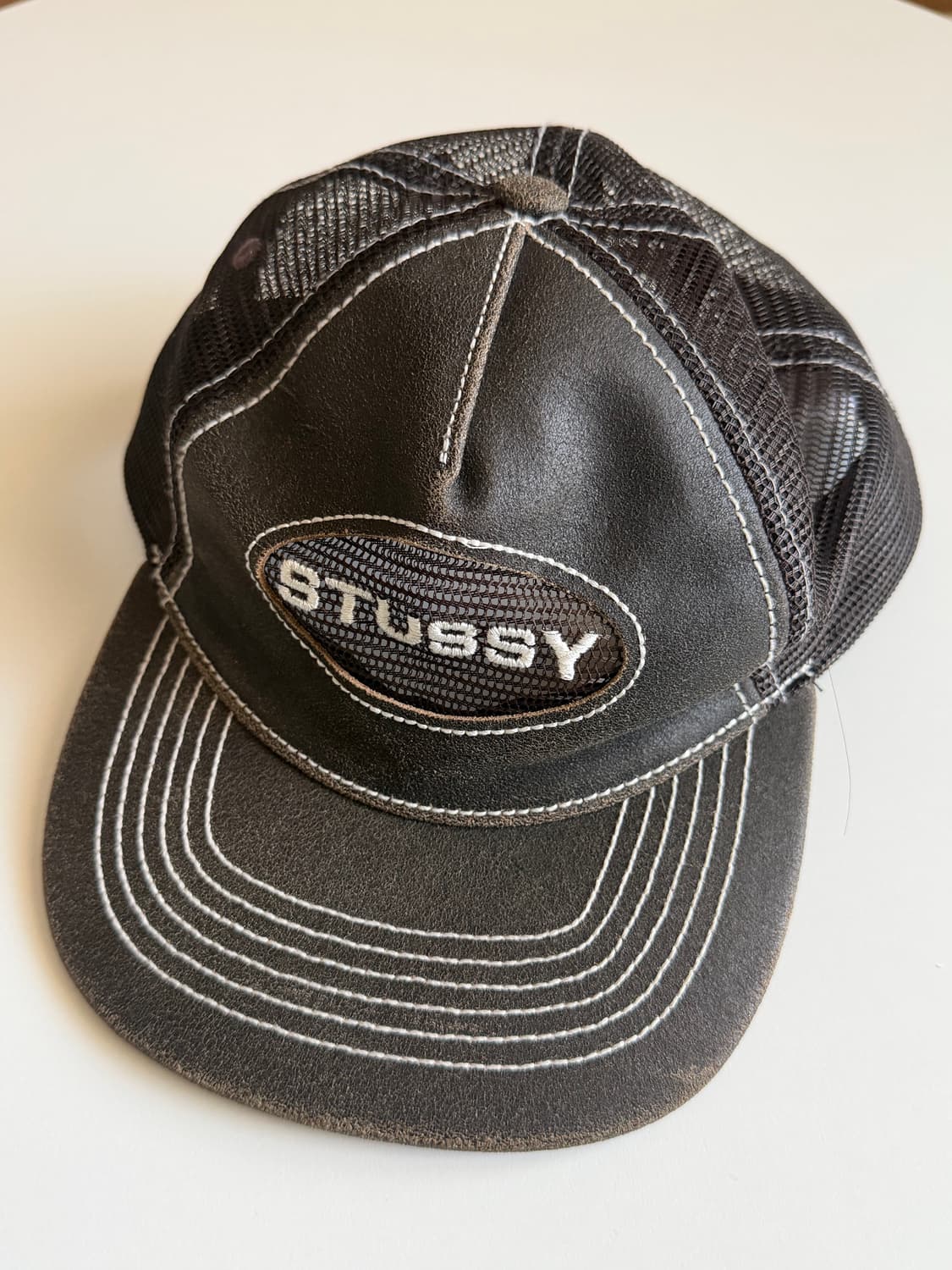 스투시 트러커 컷아웃 스냅백 브라운 상품이미지1
