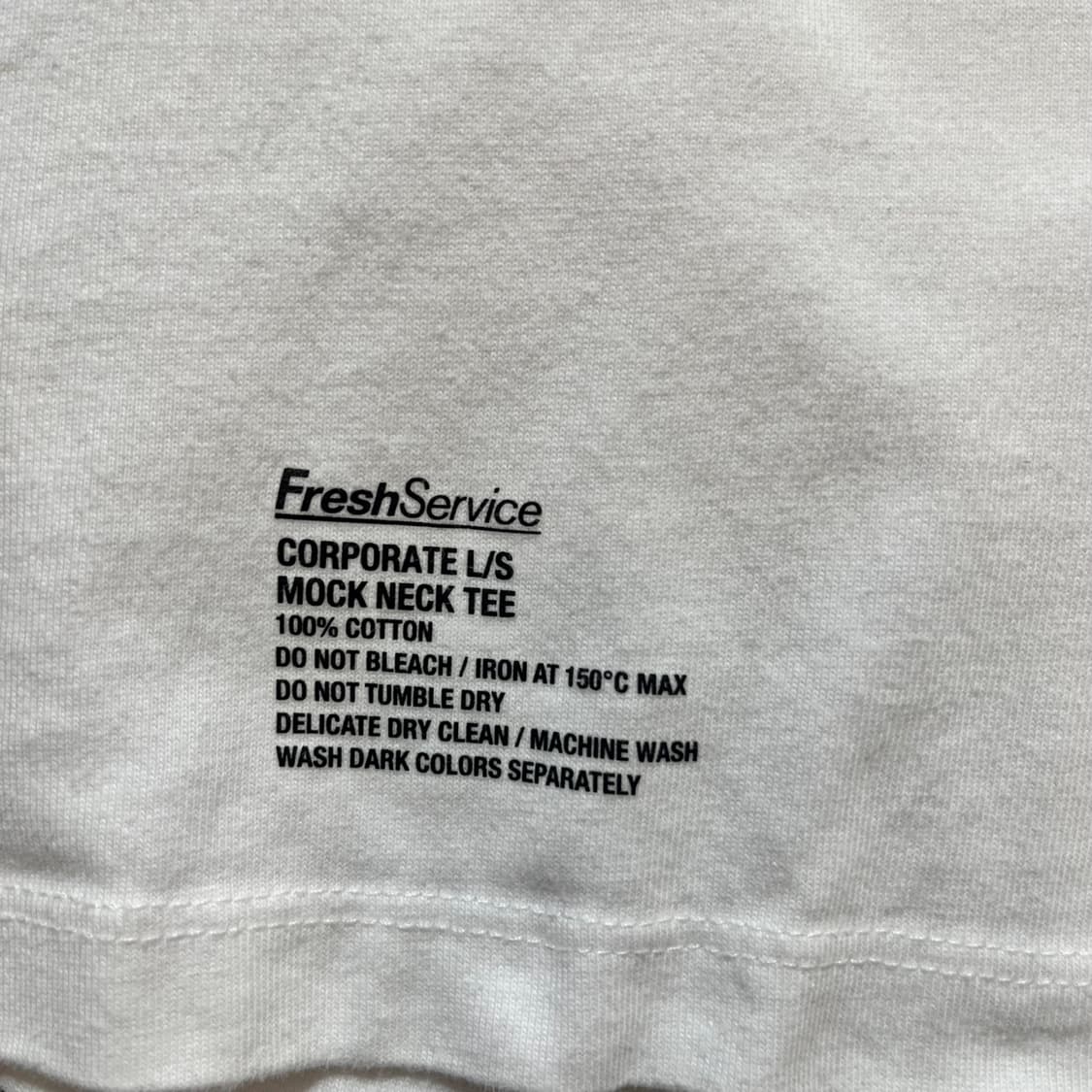 Freshservice 모크넥 릴렉스드 롱슬리브 화이트(Free) 상품이미지4