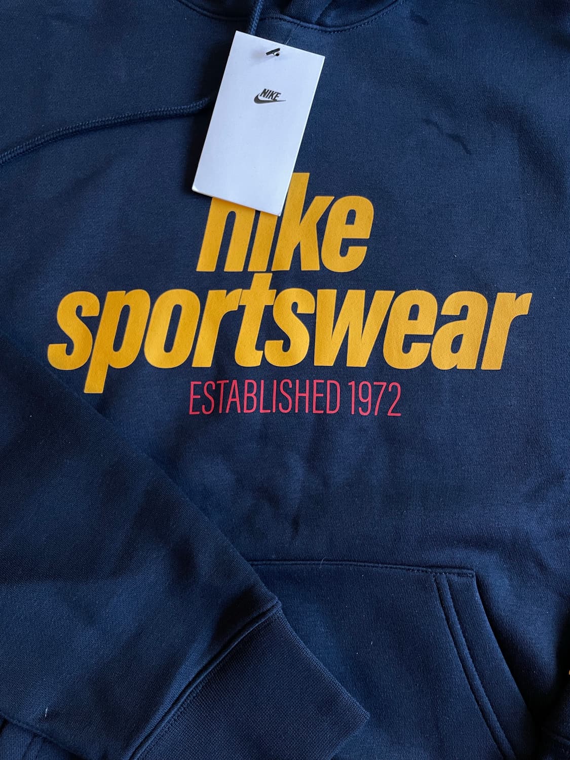 나이키 클럽 플리스 풀오버 후드 옵시디언 골드(새제품. XL) 상품이미지3