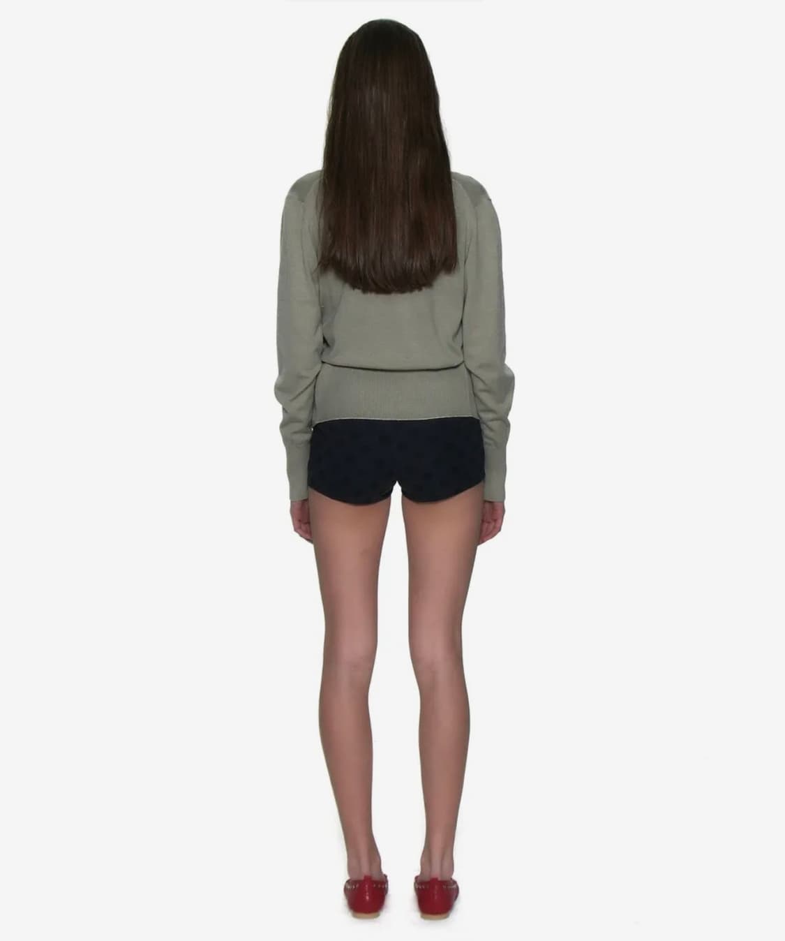 파르티멘토 우먼 믹스 도트 올오버 프린티드 마이크로 쇼츠_네이비 상품이미지4
