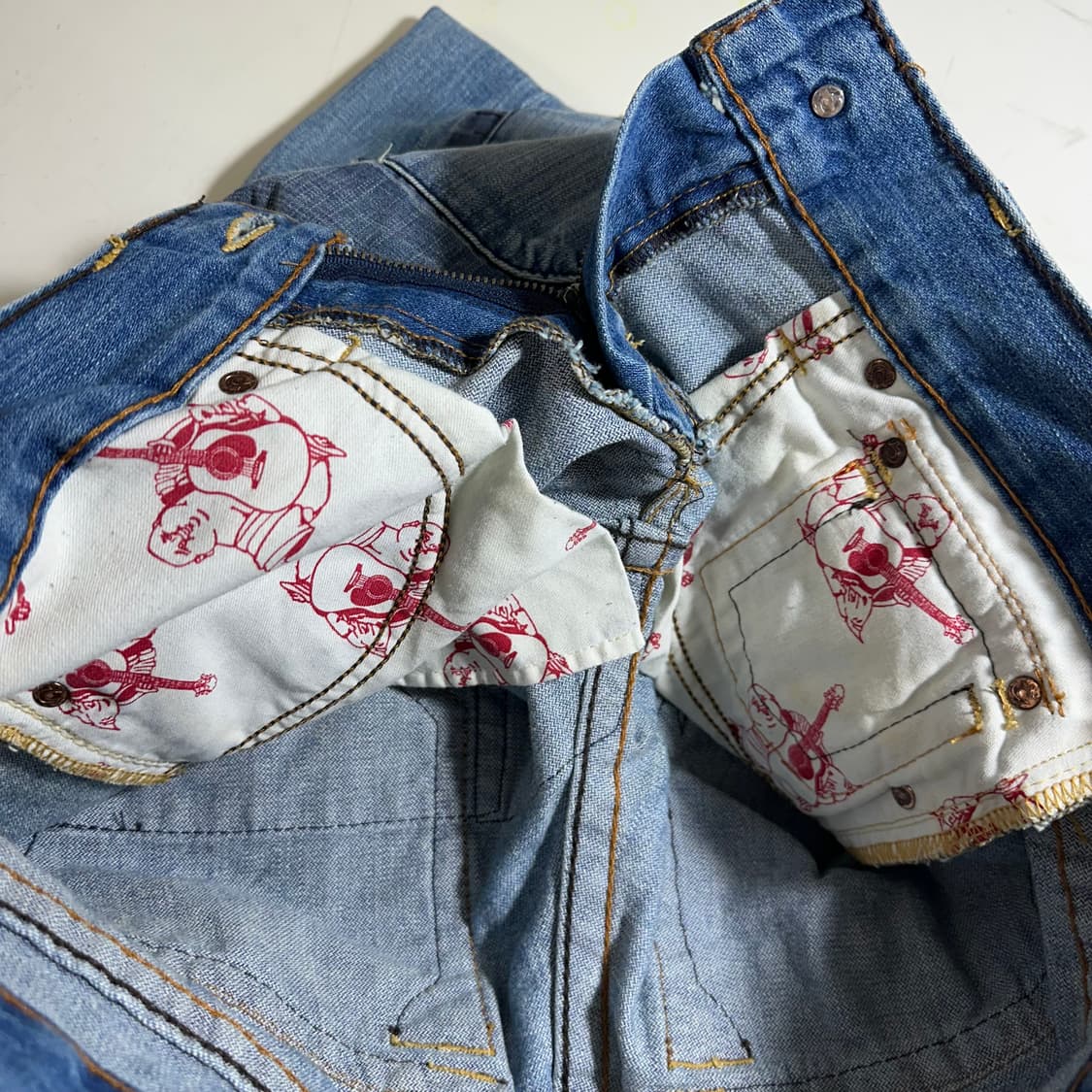 트루릴리전 joey 패치워크 플레어 데님 진 상품이미지8