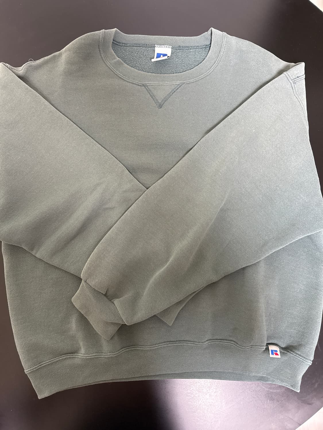 90s 러셀 맨투맨 그린 l 상품이미지1