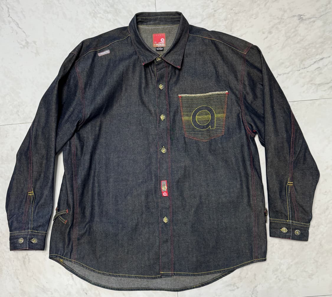 Akademiks 아카데믹스 올드스쿨 흑청 셔츠/자켓 상품이미지1