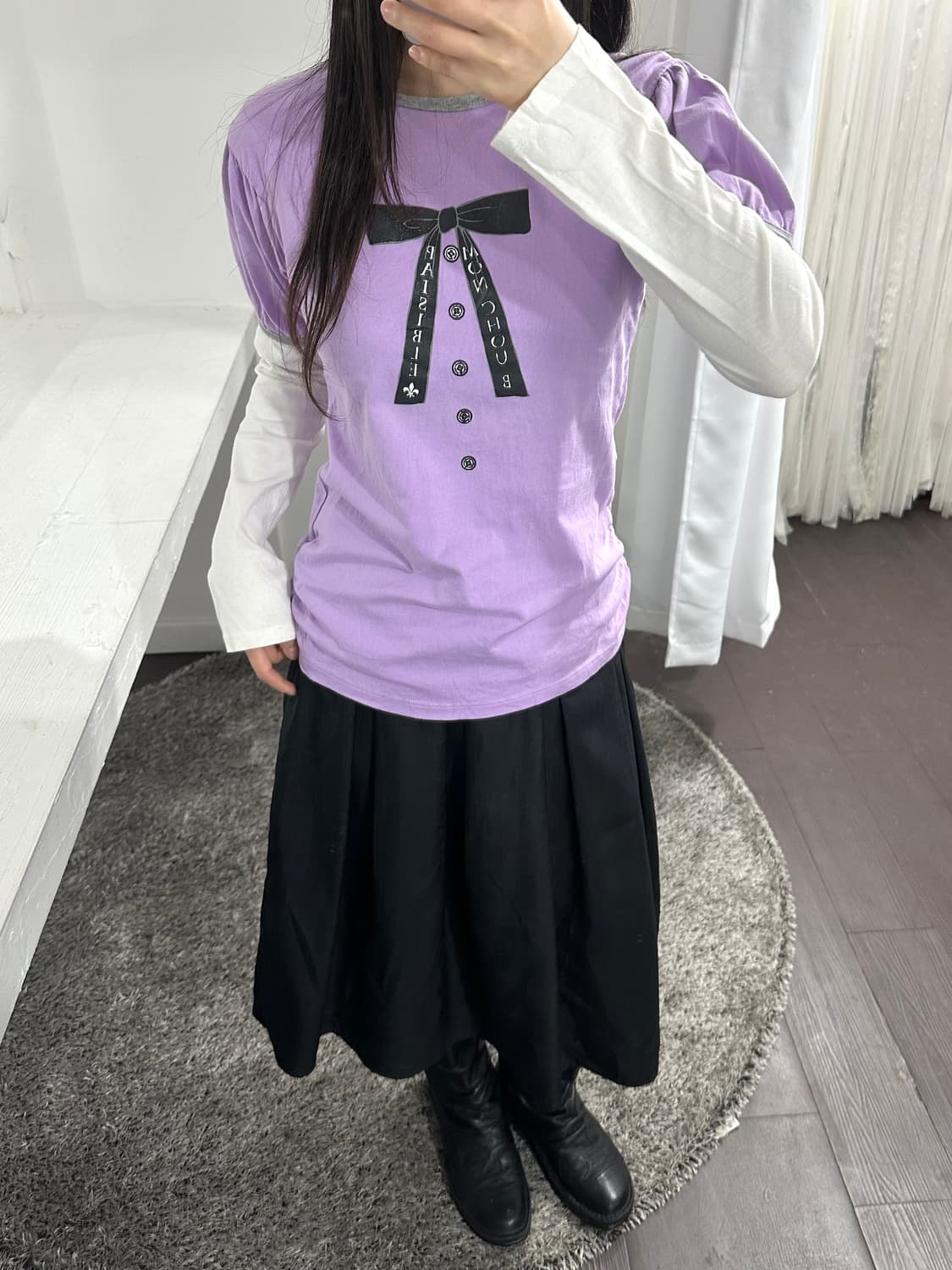 lovely printing puff longsleeve 상품이미지3