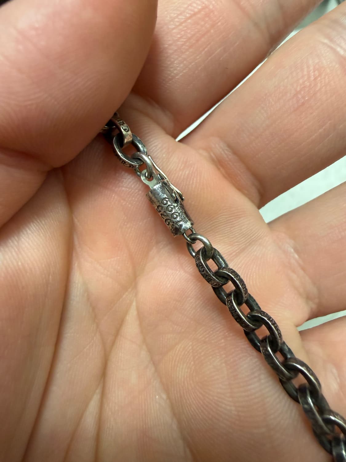 크롬하츠 필리그리 위드 베일 xs + 스몰 페이퍼 체인 24인치 상품이미지7