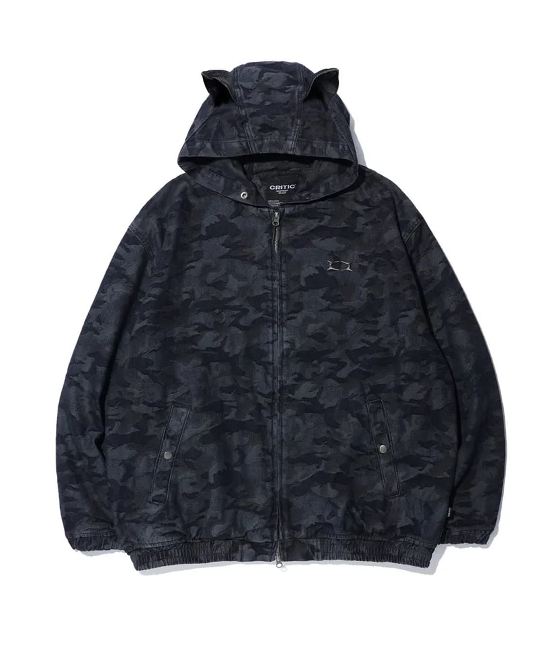 크리틱 데빌이어 카모 데님집업 블루블랙 상품이미지1