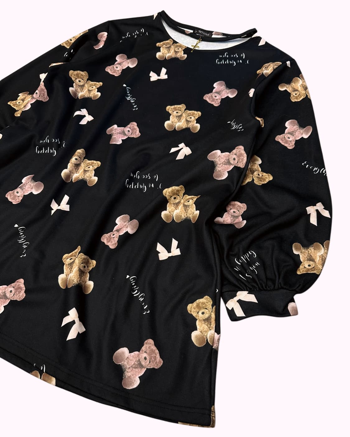 cross choker bear black dress 상품이미지3