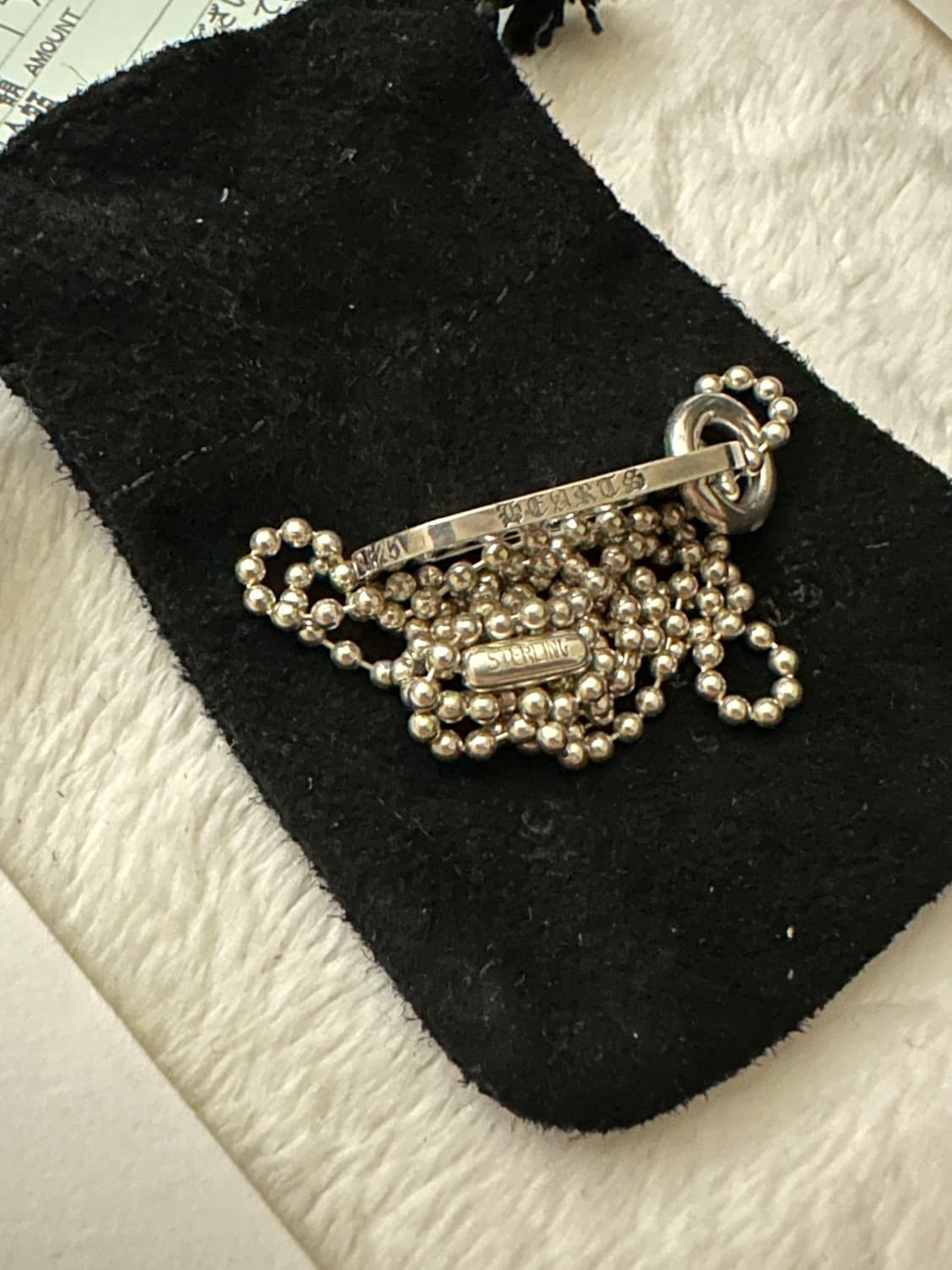 크롬하츠 도그택 스몰+정품 볼체인 상품이미지5