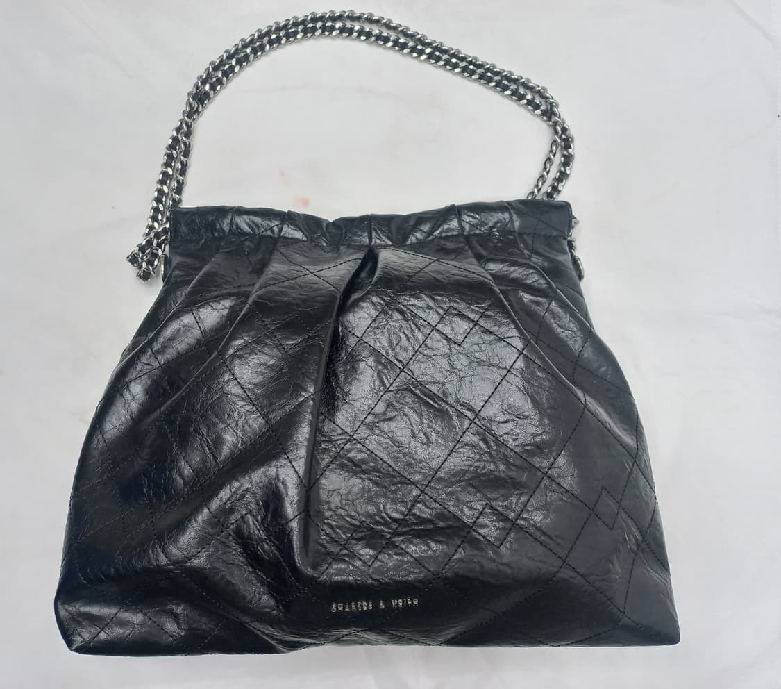 찰스앤키스 블랙 퀼팅 체인 숄더백 상품이미지6