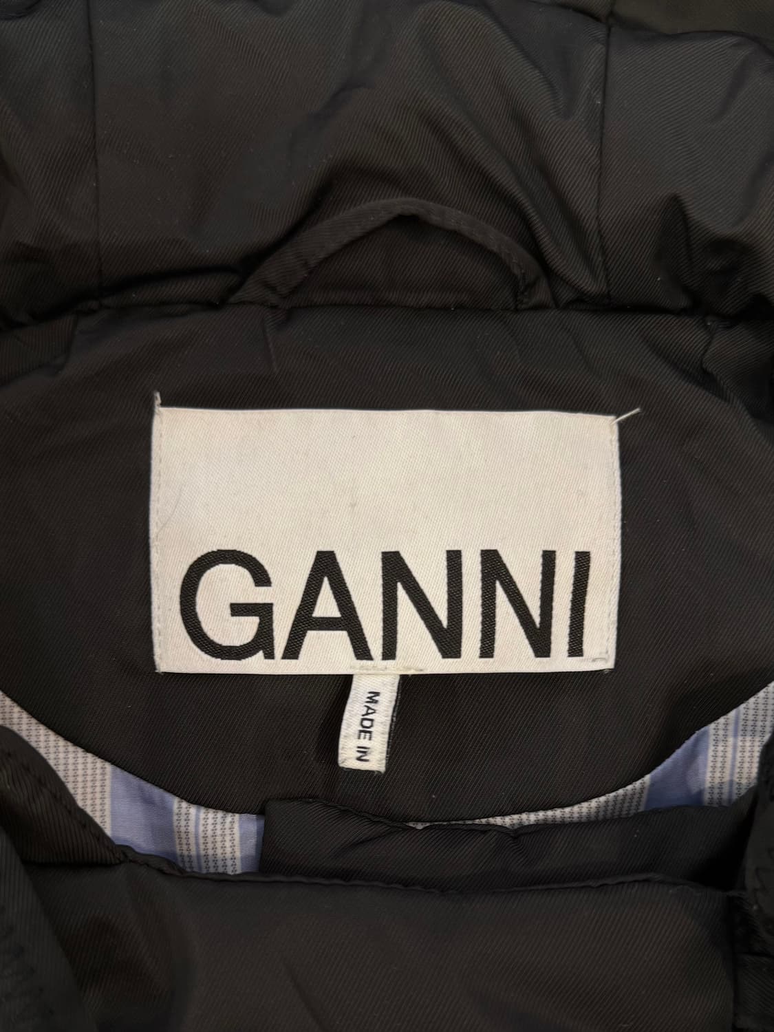 가니 더블브레스트 쉘 후드 코트 상품이미지6