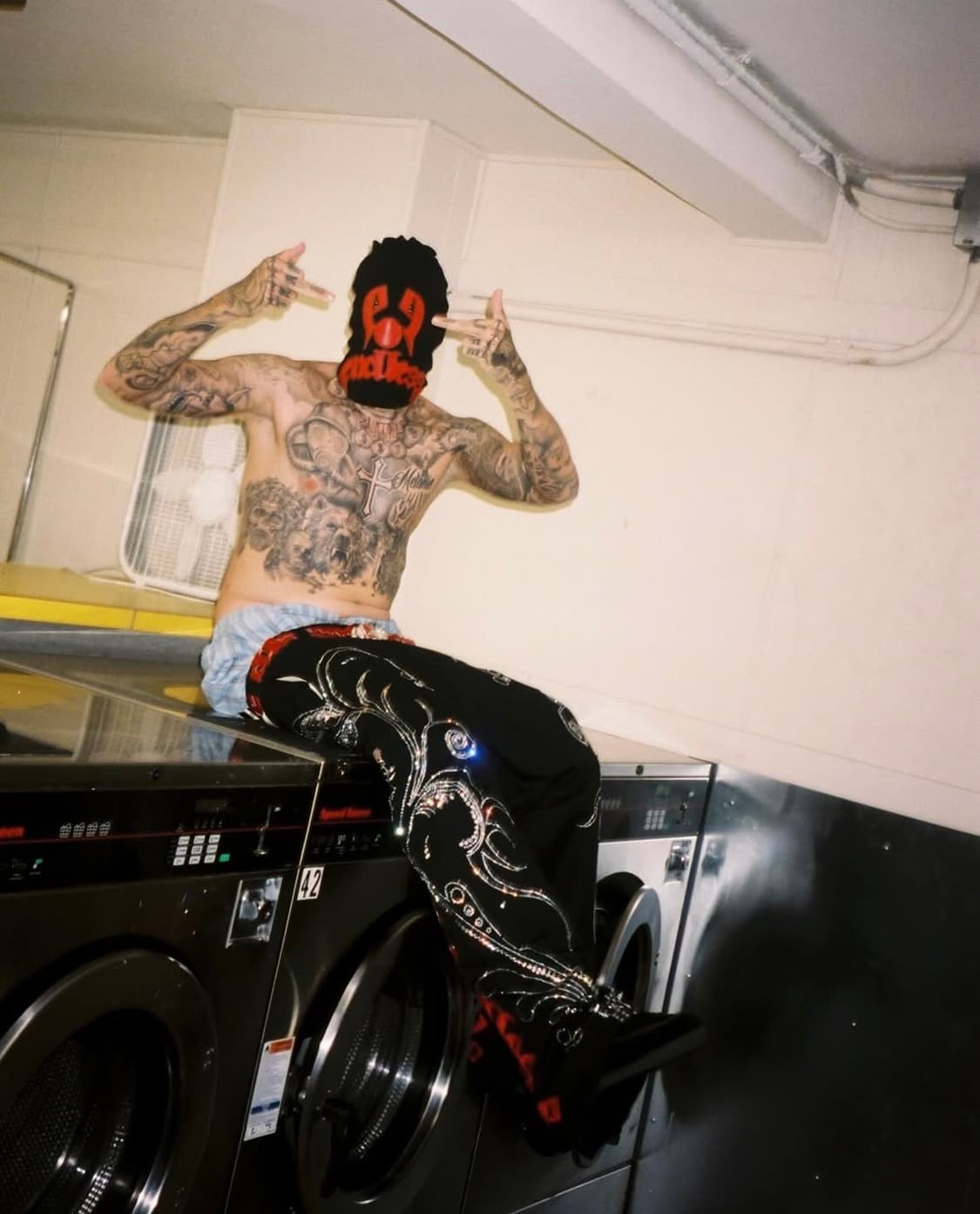 Endless Denim Less Black&Red Work Pants 상품이미지5