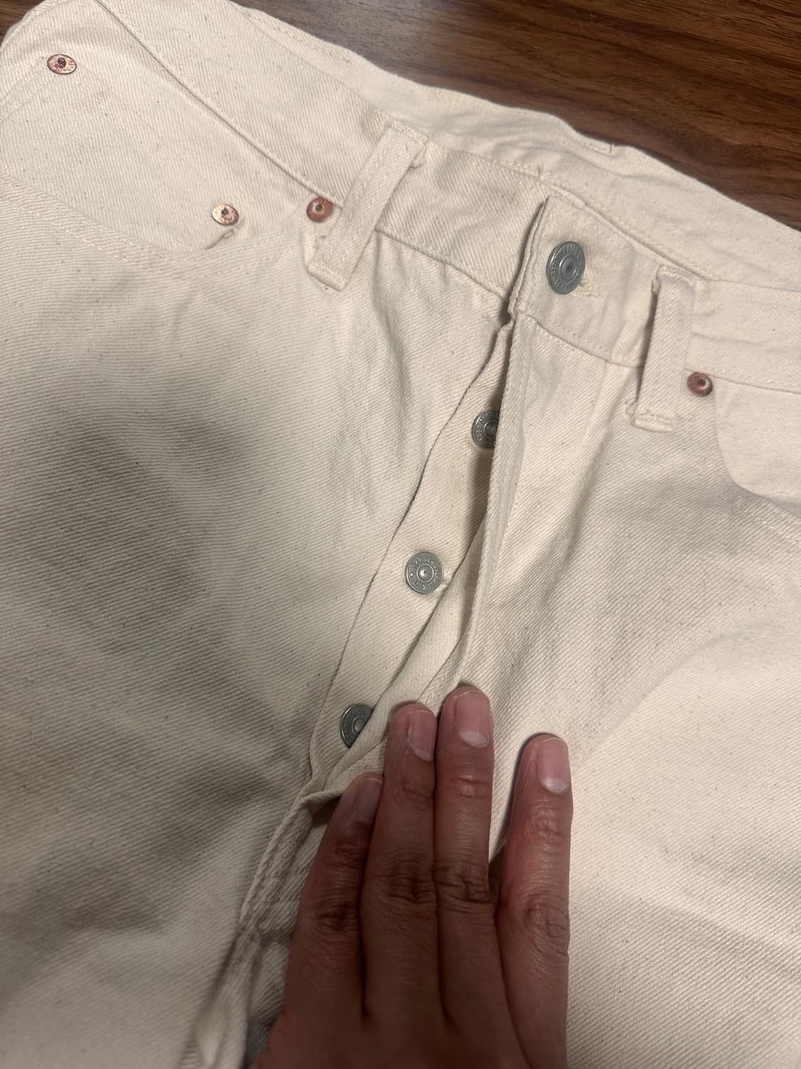 레인저빈티지 1940s 화이트 데님 셀비지 에크루진 상품이미지6