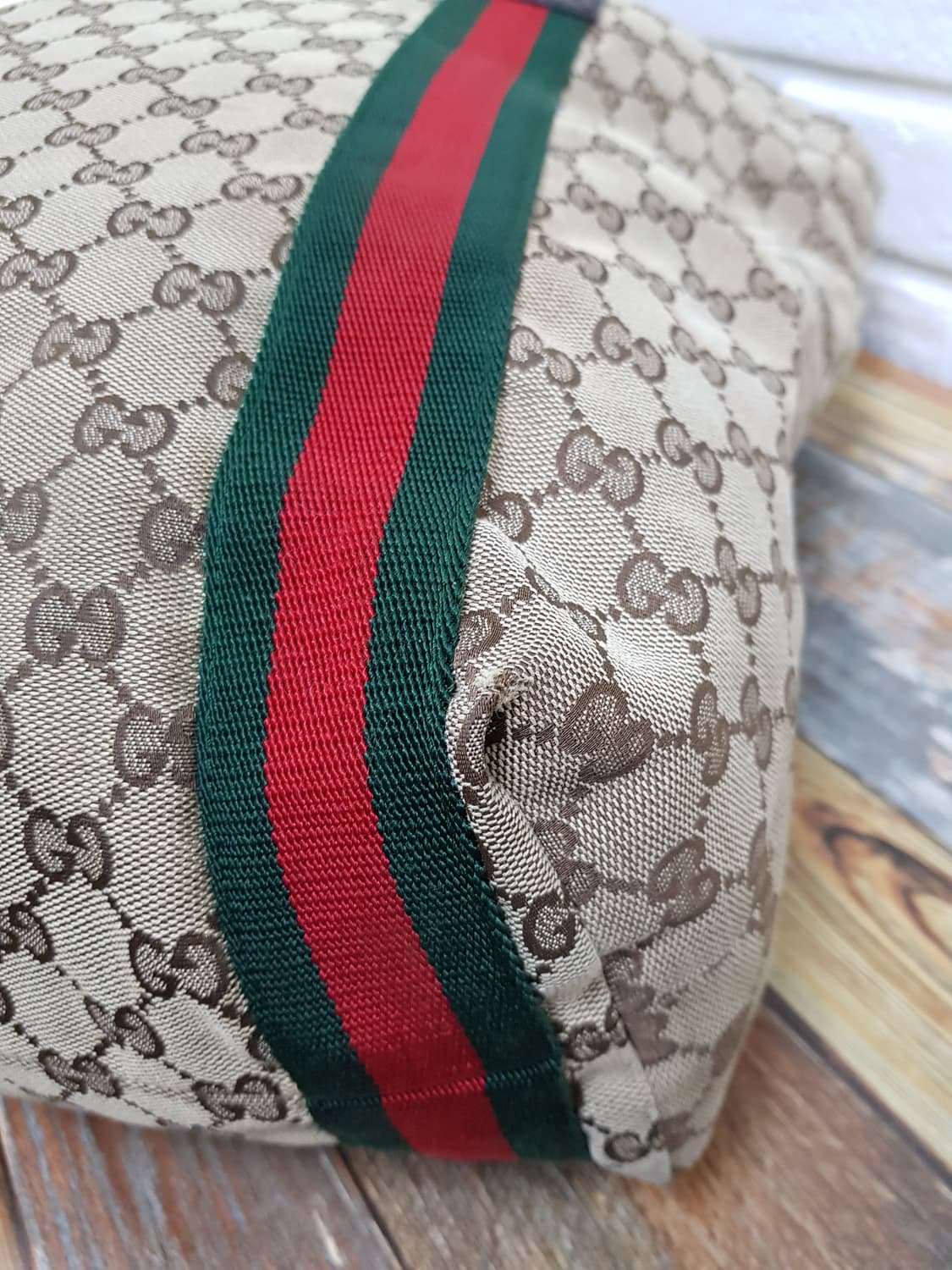 [정품] 구찌 gg자가드 삼색 트리밍 2way백 상품이미지7