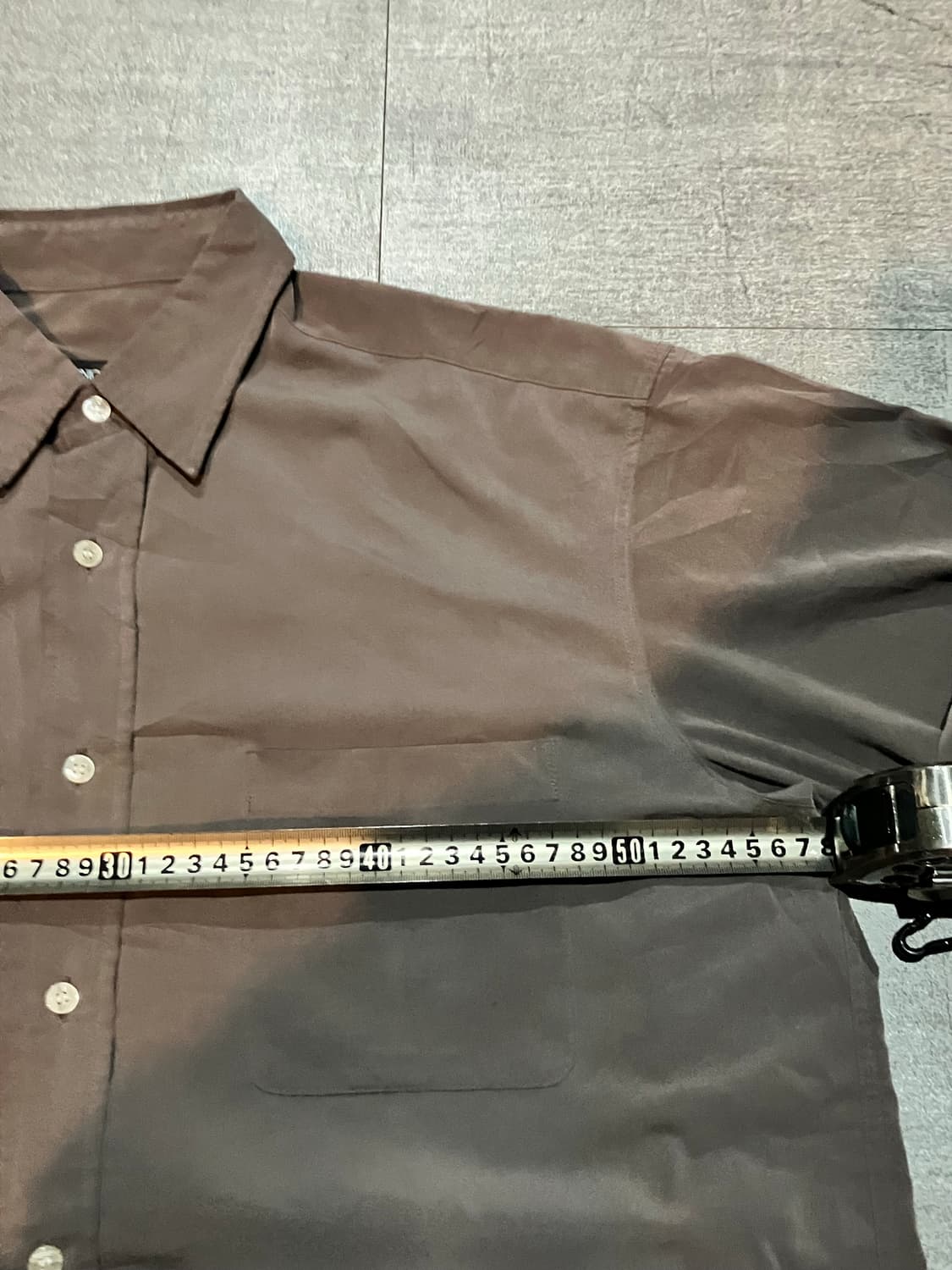 일본빈티지 Antoniofusco 올드스쿨아메카지 혁오풍 셔츠 브라운초코 상품이미지2