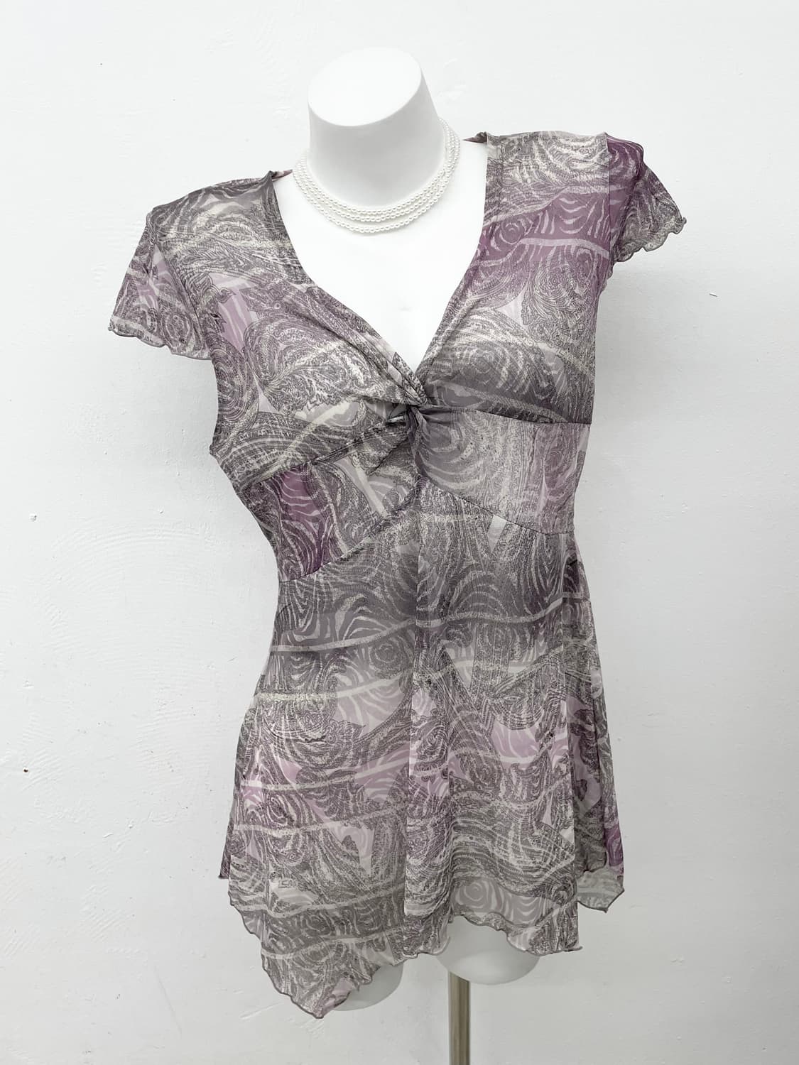 오리엔탈 페어리 메쉬 레이어드 탑 상품이미지1