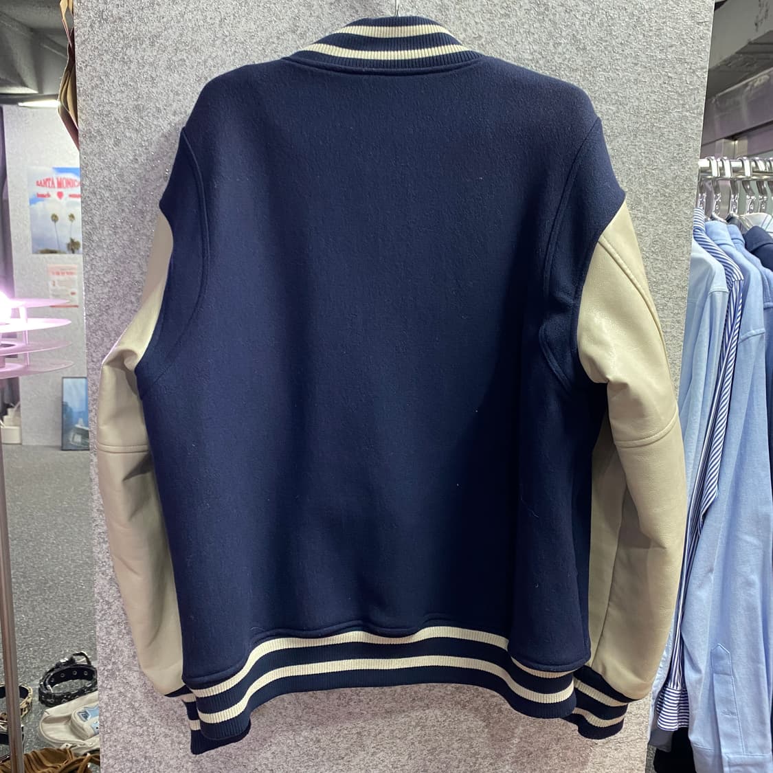 프리즘웍스 네이비 바시티 자켓 B2760 상품이미지4