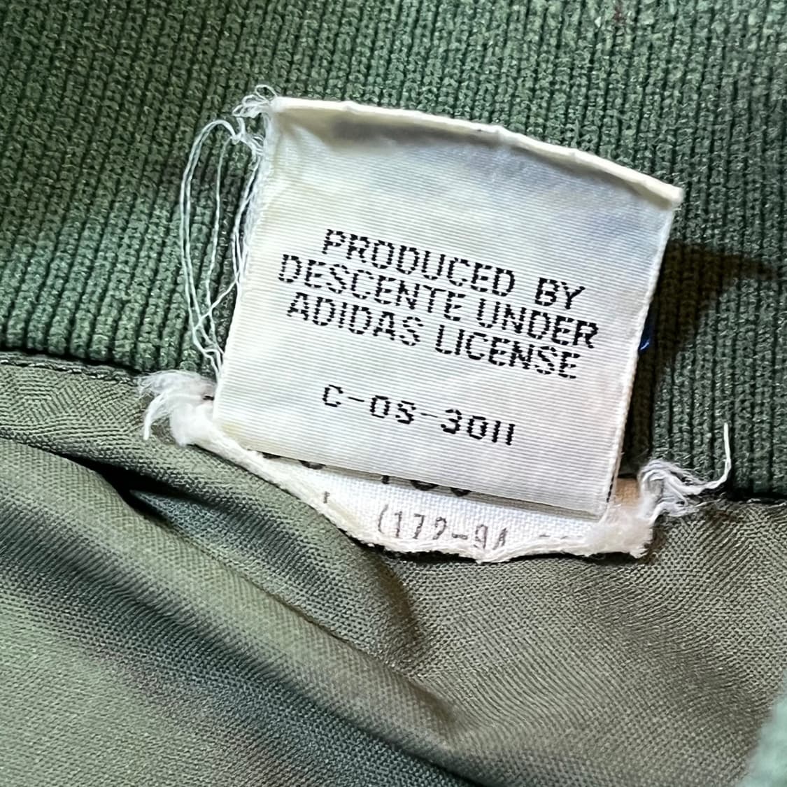 아디다스 80s 서독제 하이넥 윈드 블루종 자켓 상품이미지4