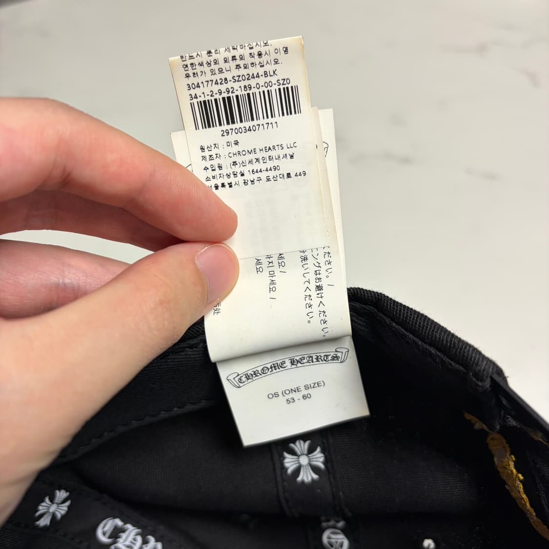 크롬하츠 Ch 로고 자수 베이스볼 캡 모자 블랙 옐로우 os 상품이미지9