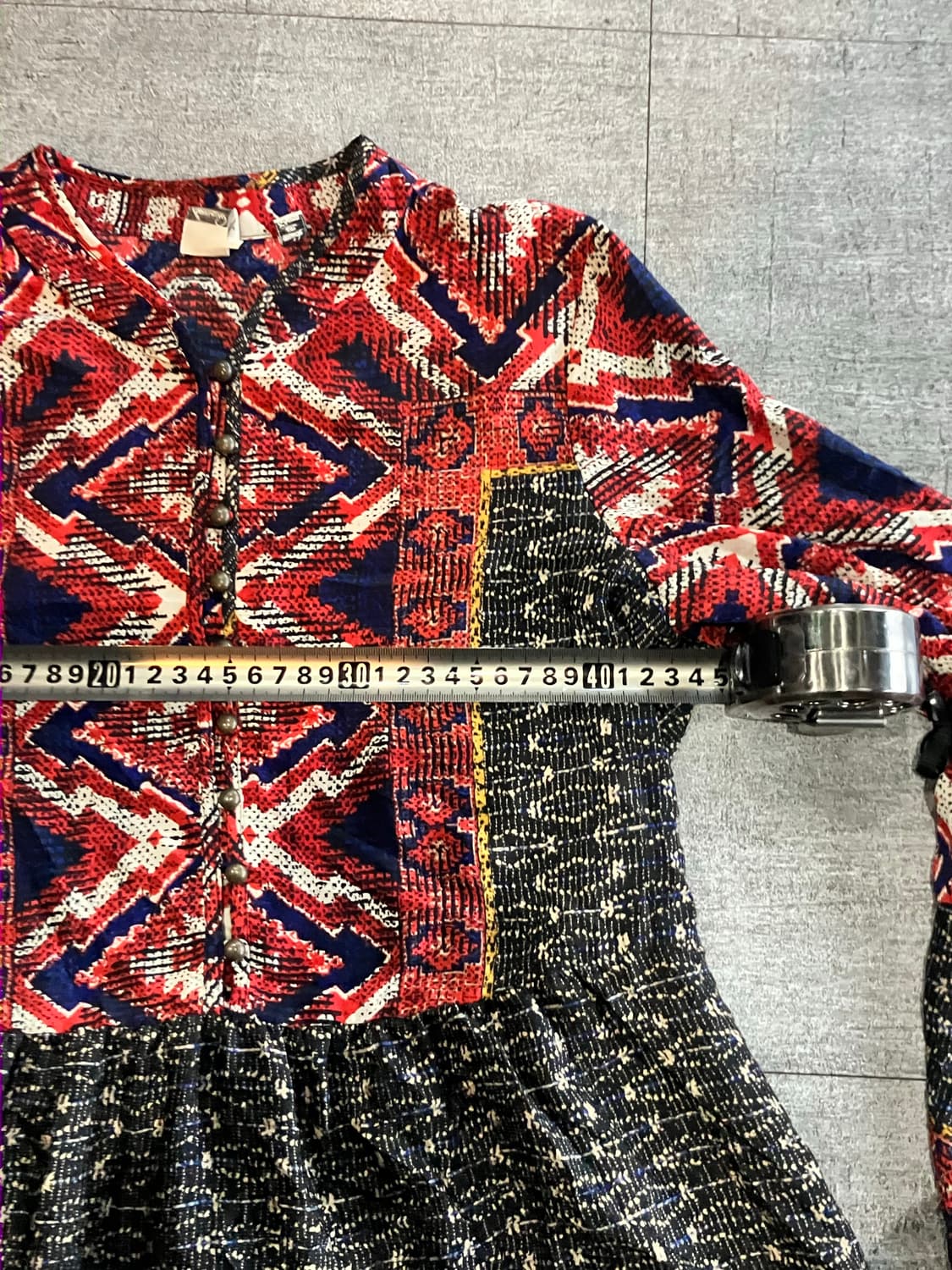 일본빈티지 Kamnal 오리엔탈펑크 보헤미안 블라우스 상품이미지2