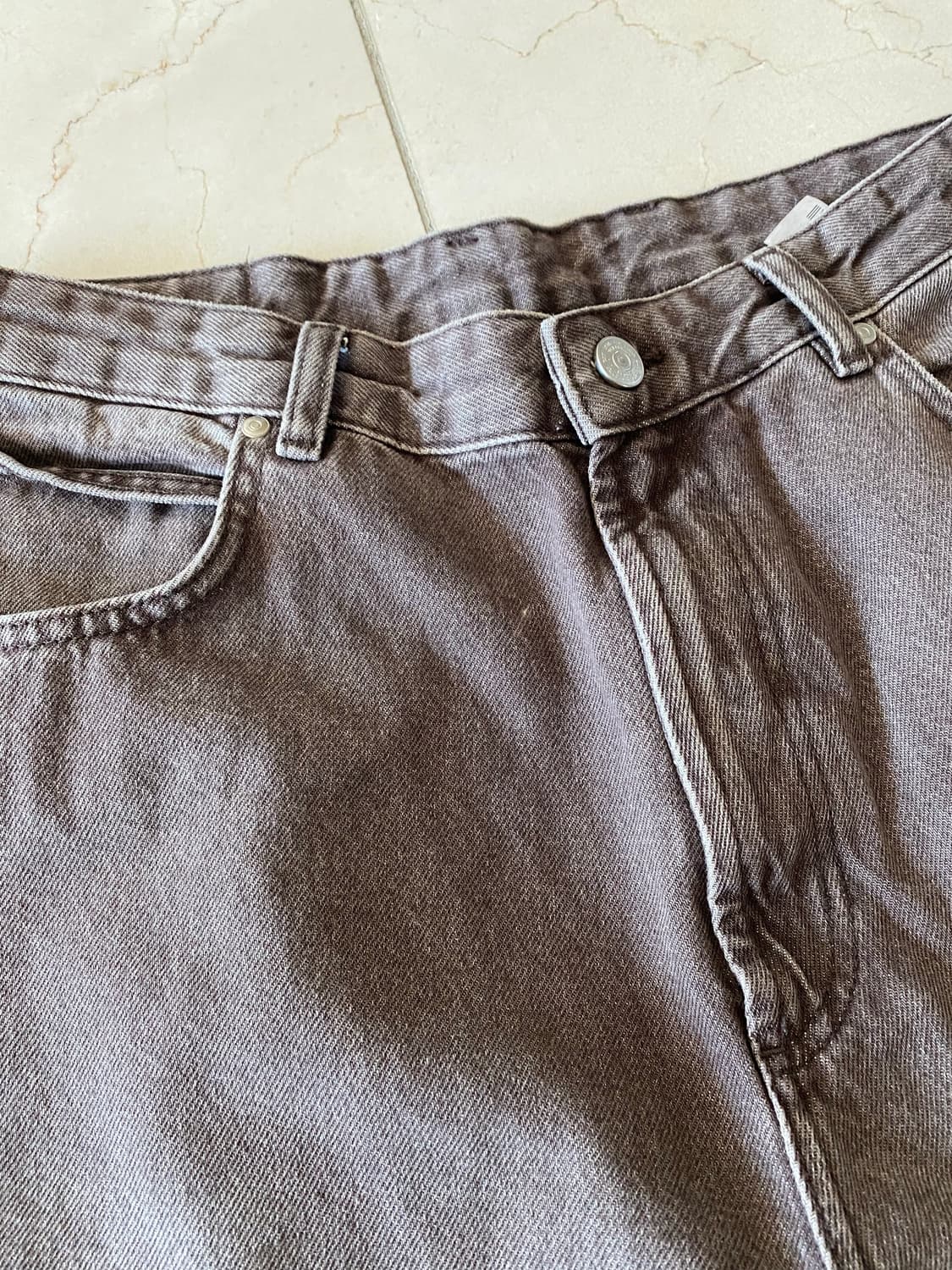 Zara 자라 배기핏 브라운 데님 와이드 청바지 리바이스 상품이미지3