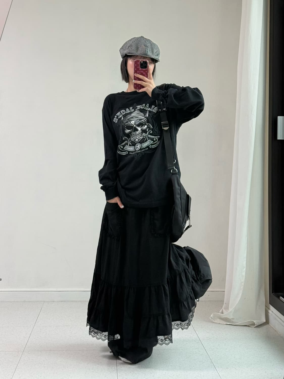 빈티지 블랙 잭 블랙 롱슬리브 상품이미지4