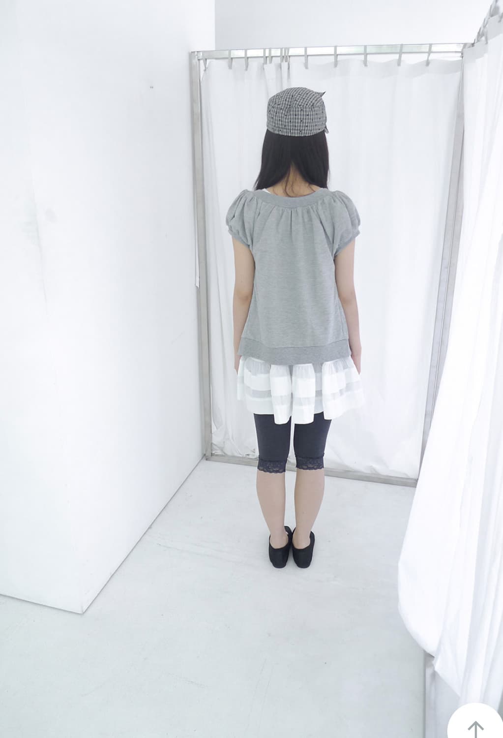 코디세트) 히피디피 나시 블라우스+반팔 집업 세트 아오이유우 상품이미지2