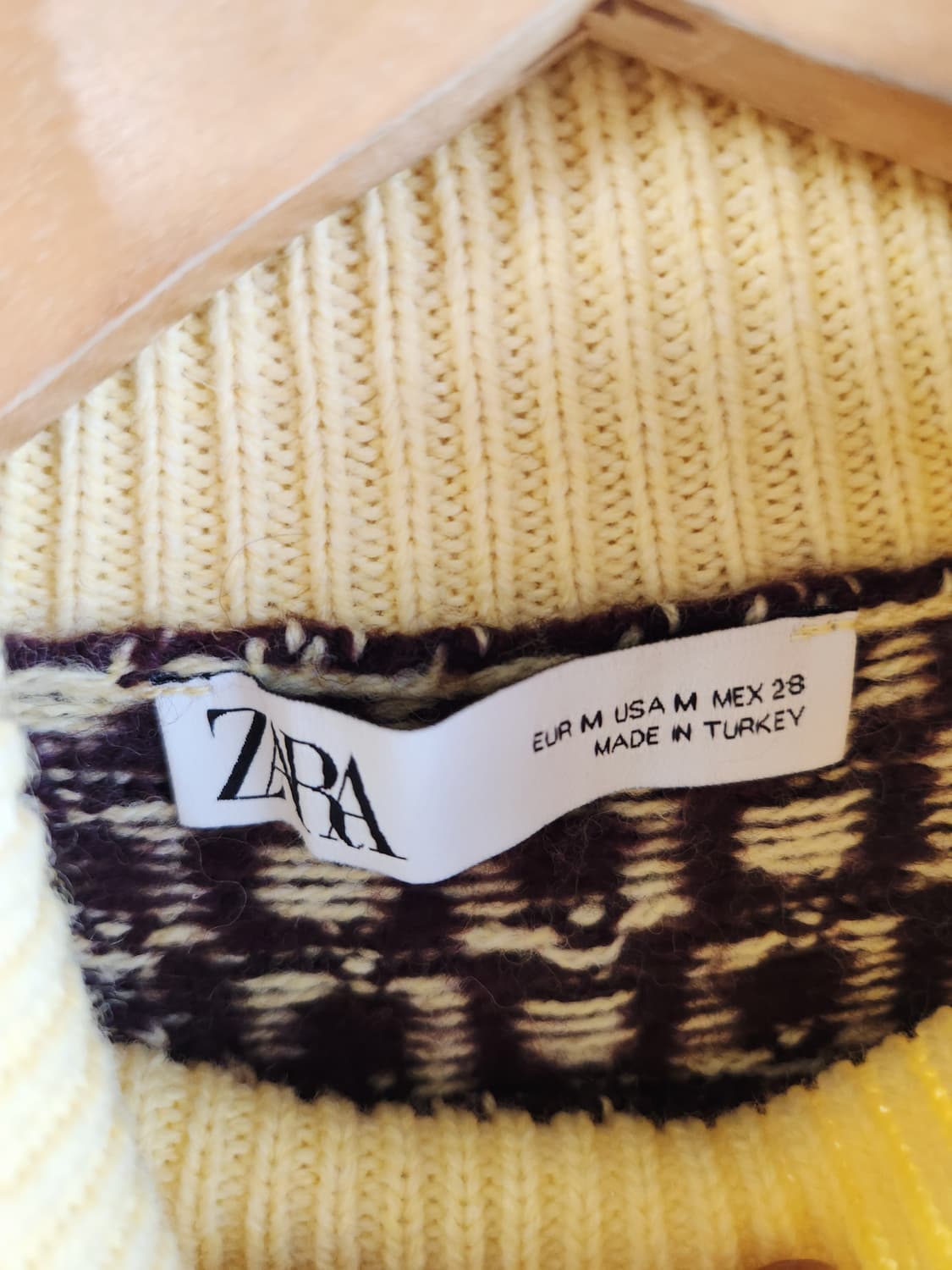 자라 목폴라 패턴 원피스 M 상품이미지3