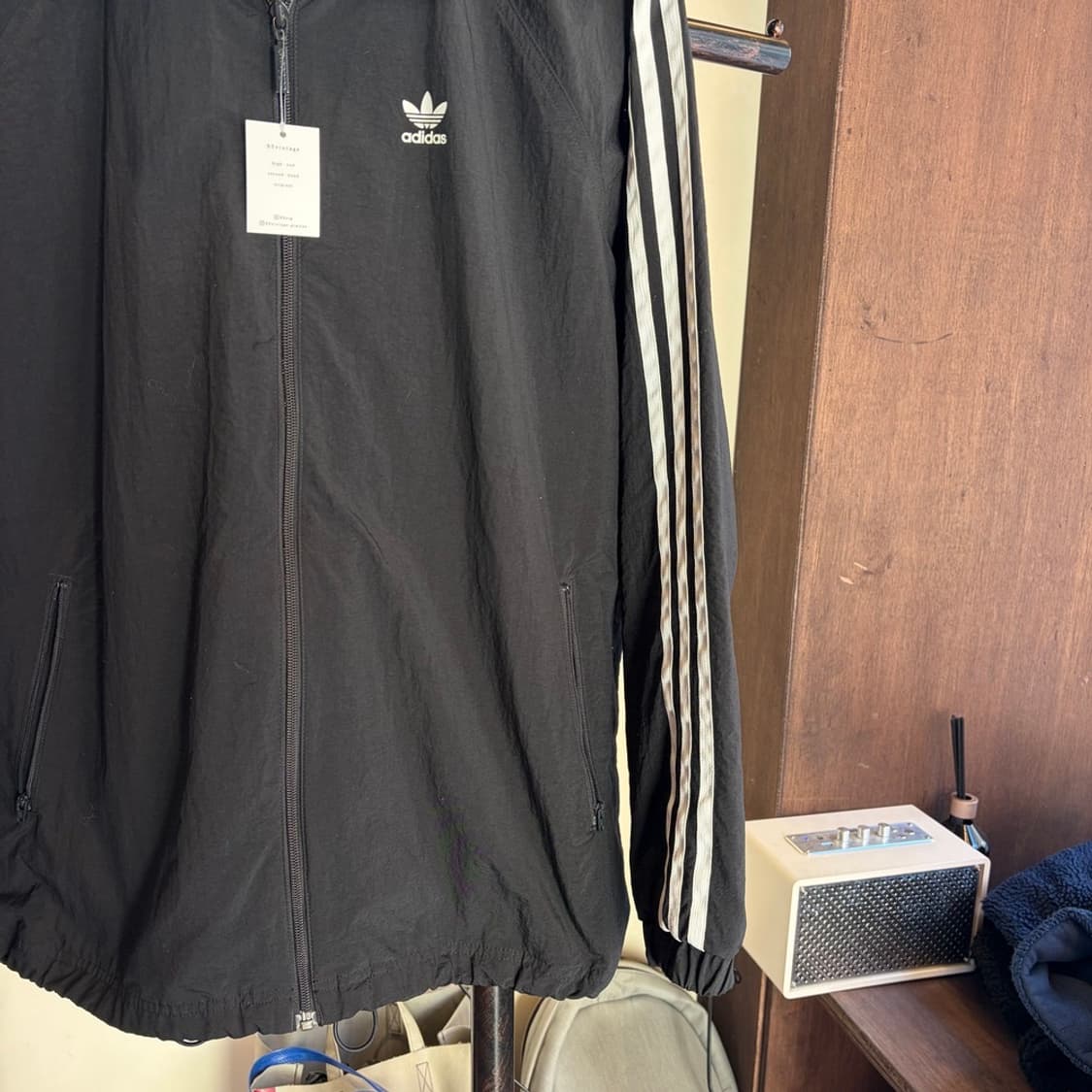 15437 - 아디다스 블랙 바람막이 자켓 상품이미지4
