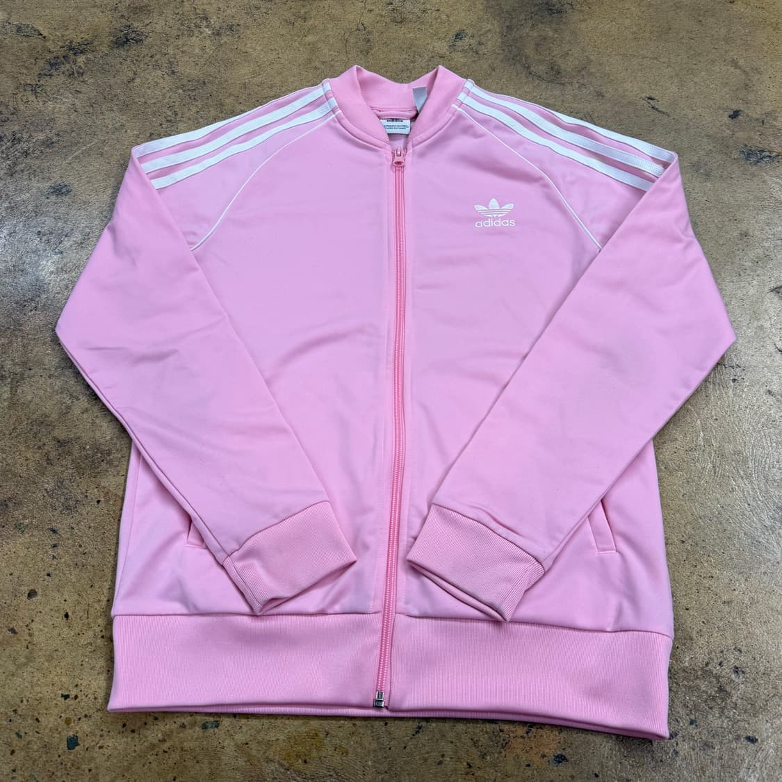 아디다스 연 핑크 슈퍼스타 져지 트랙탑 160 상품이미지2