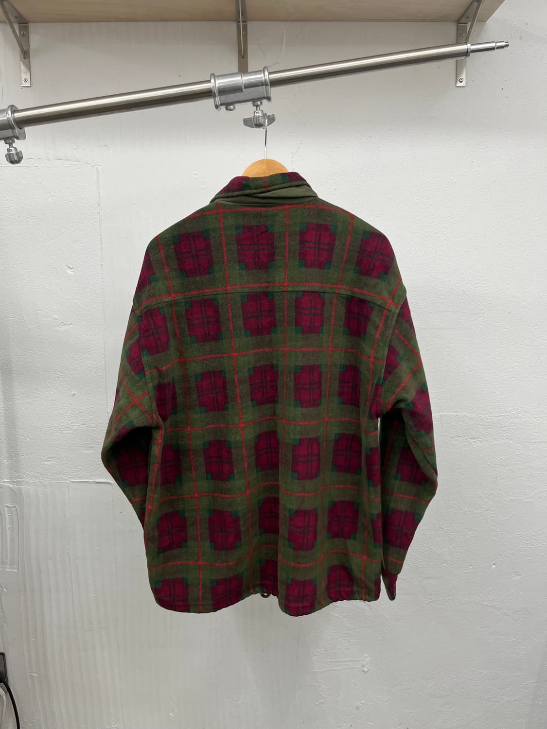108) CHECK TWO-POCKET FLEECE HALF ZIP-UP 상품이미지4