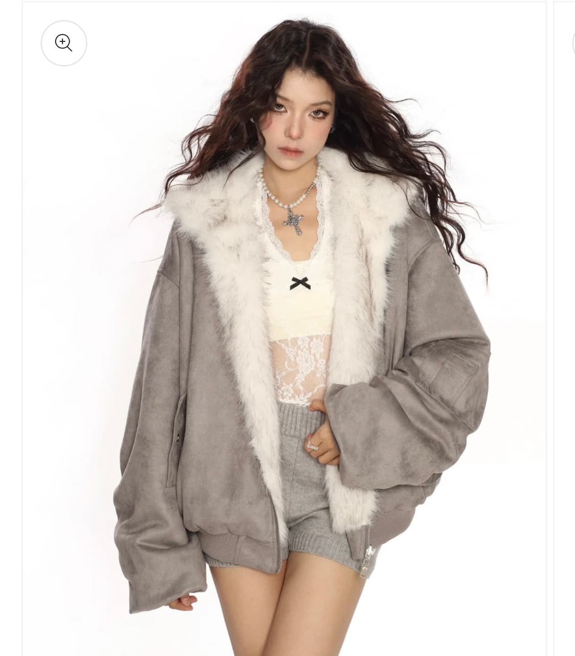 Biggold 퍼 오버핏 자켓 상품이미지1