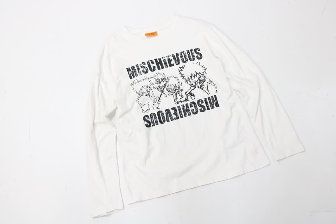 MISCHIEVOUS 미스치버스 빈티지 락 밴드 그래픽 롱슬리브 티셔츠 상품이미지2