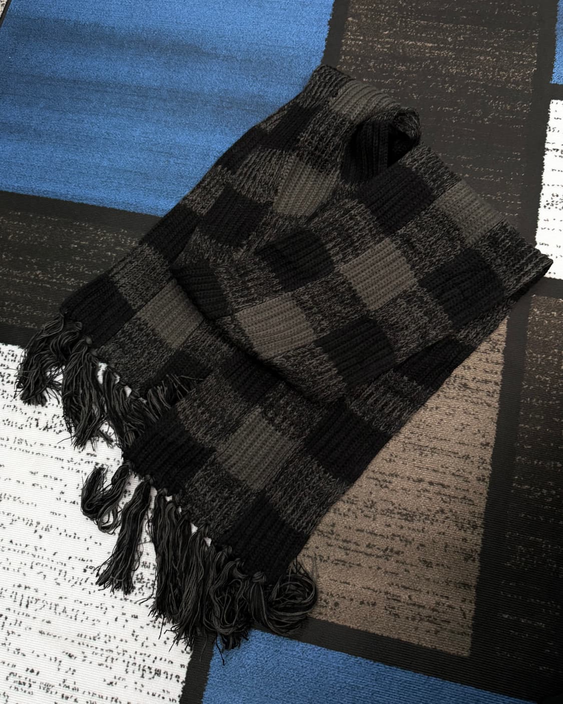 빈티지 체크 머플러 상품이미지2