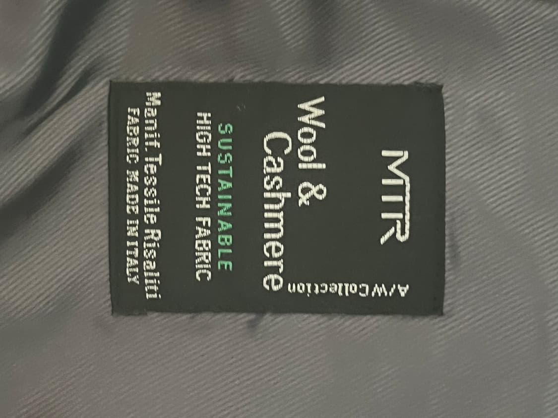 포커페이스 오버사이즈 해링턴 울 블루종 46 상품이미지5