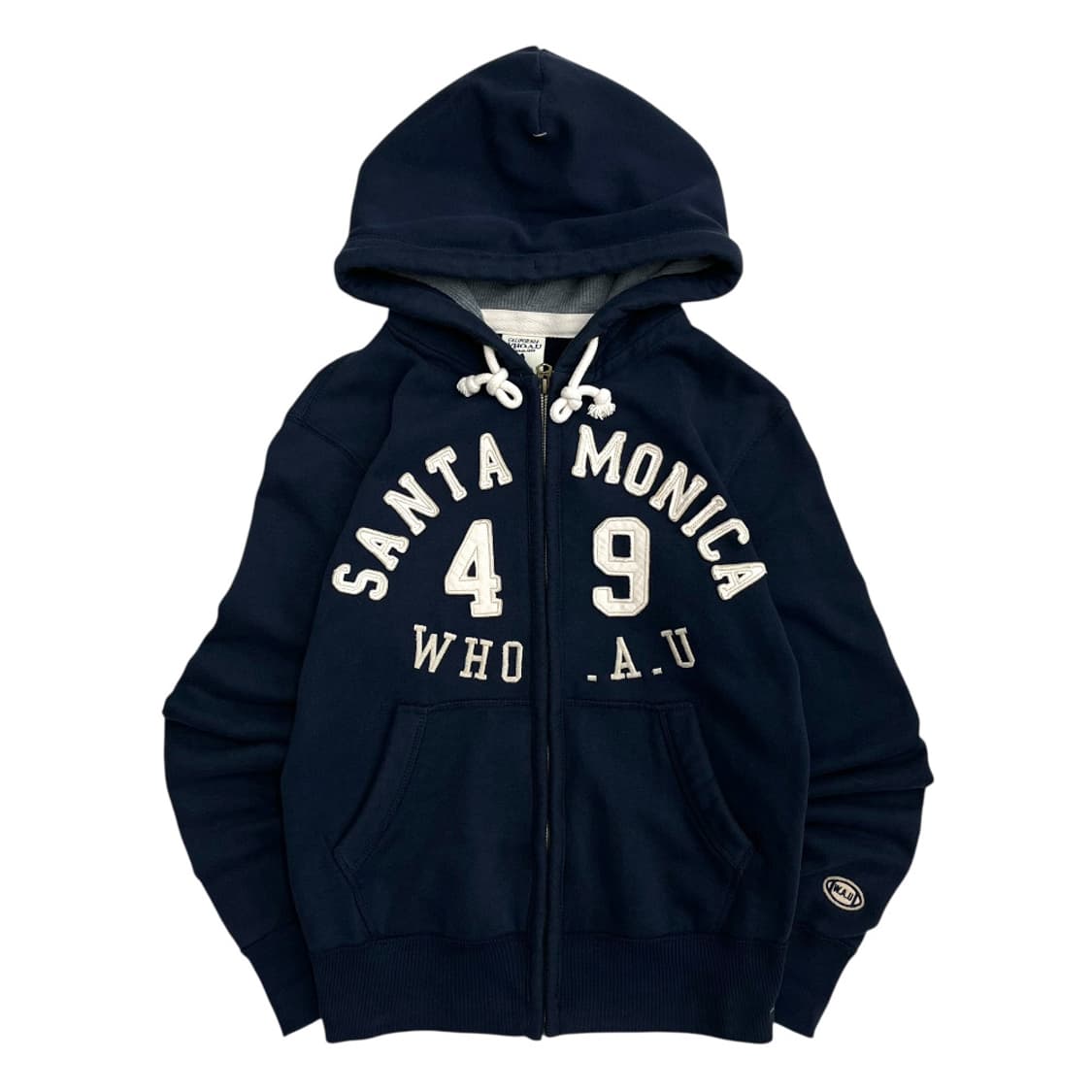 후아유 센터로고 네이비 후드집업 S 상품이미지2