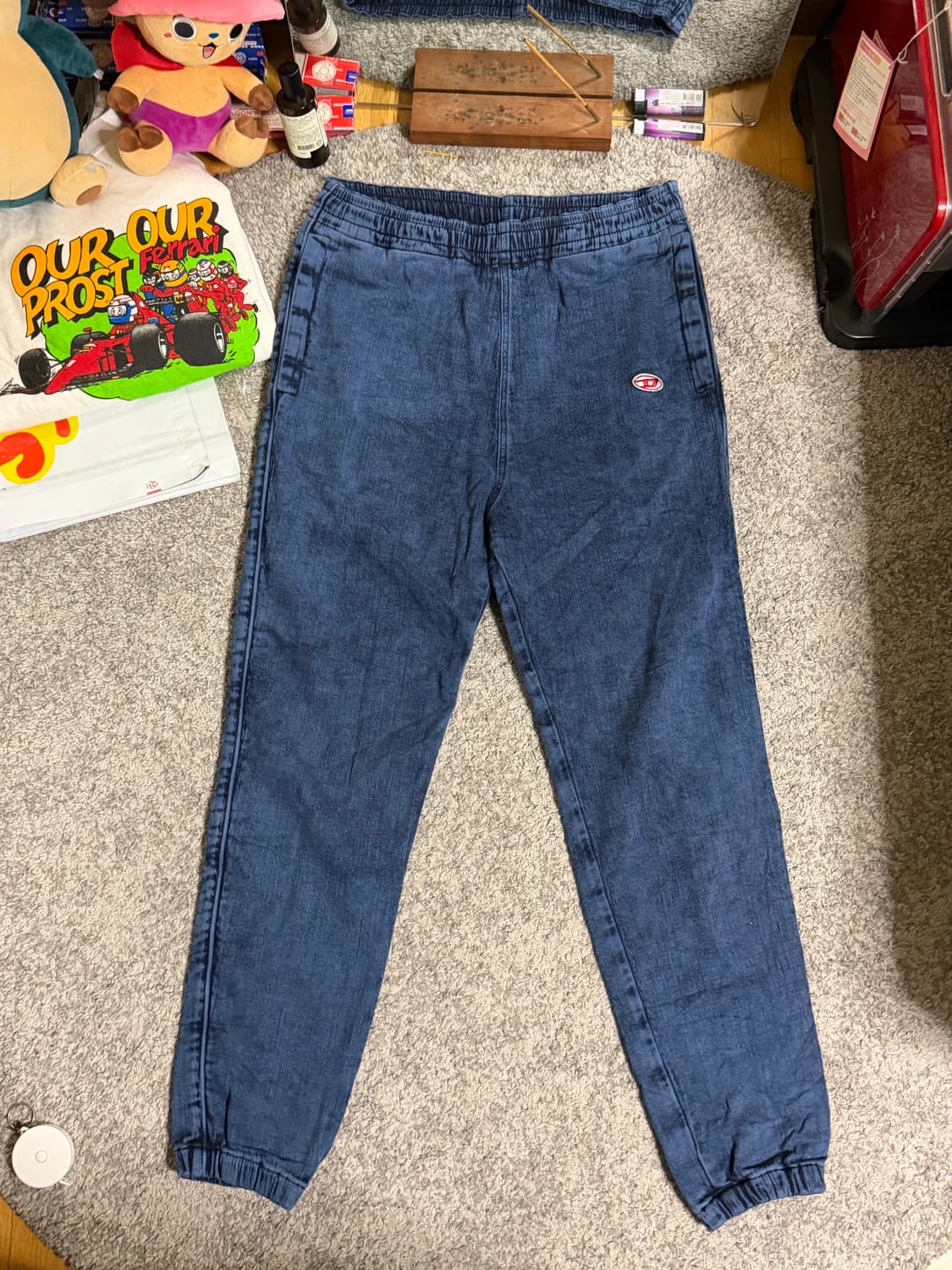 디젤 D 랩 데님 팬츠 상품이미지1