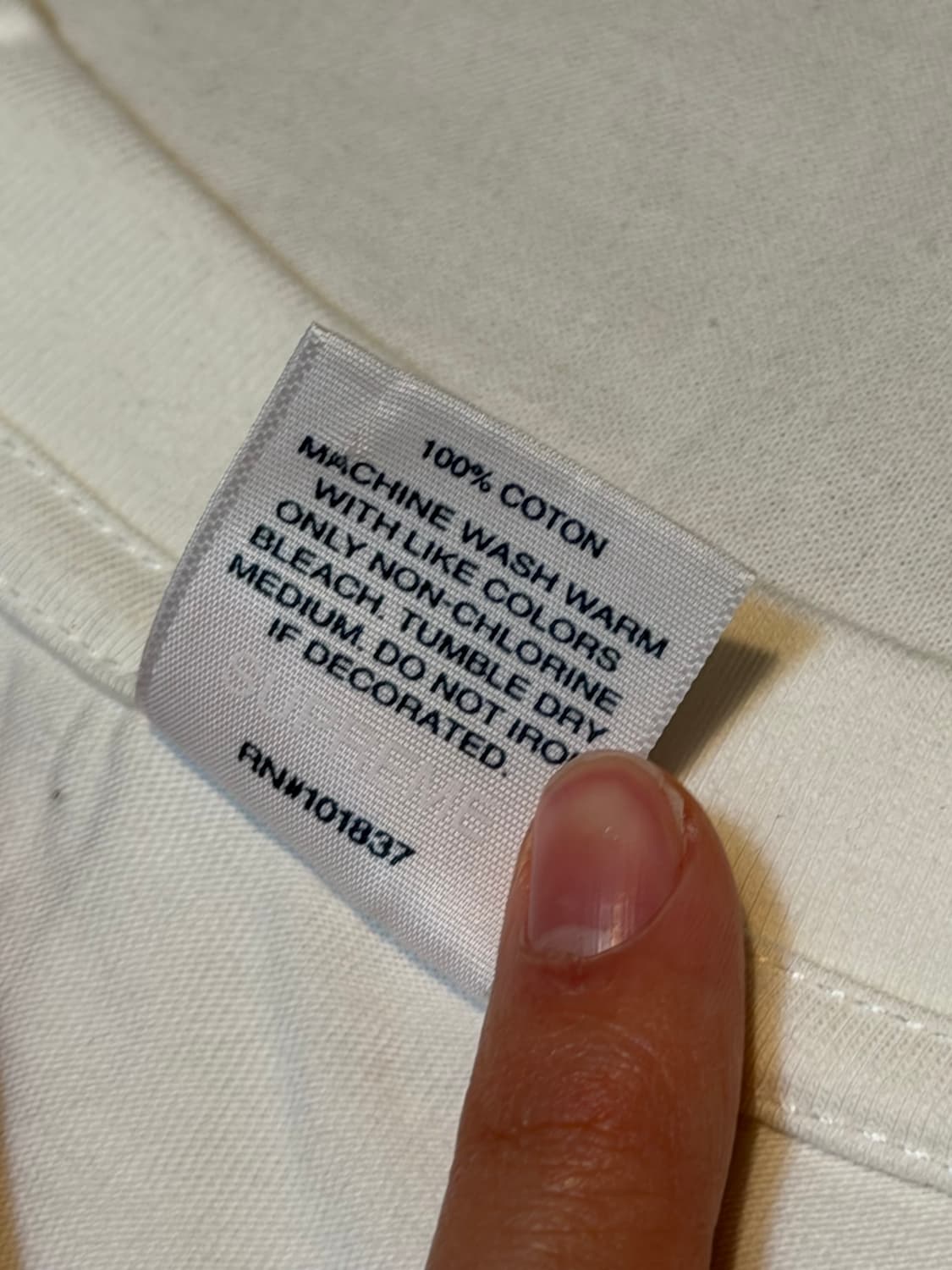 슈프림 20ss 리자드 반팔 티셔츠 화이트 상품이미지3