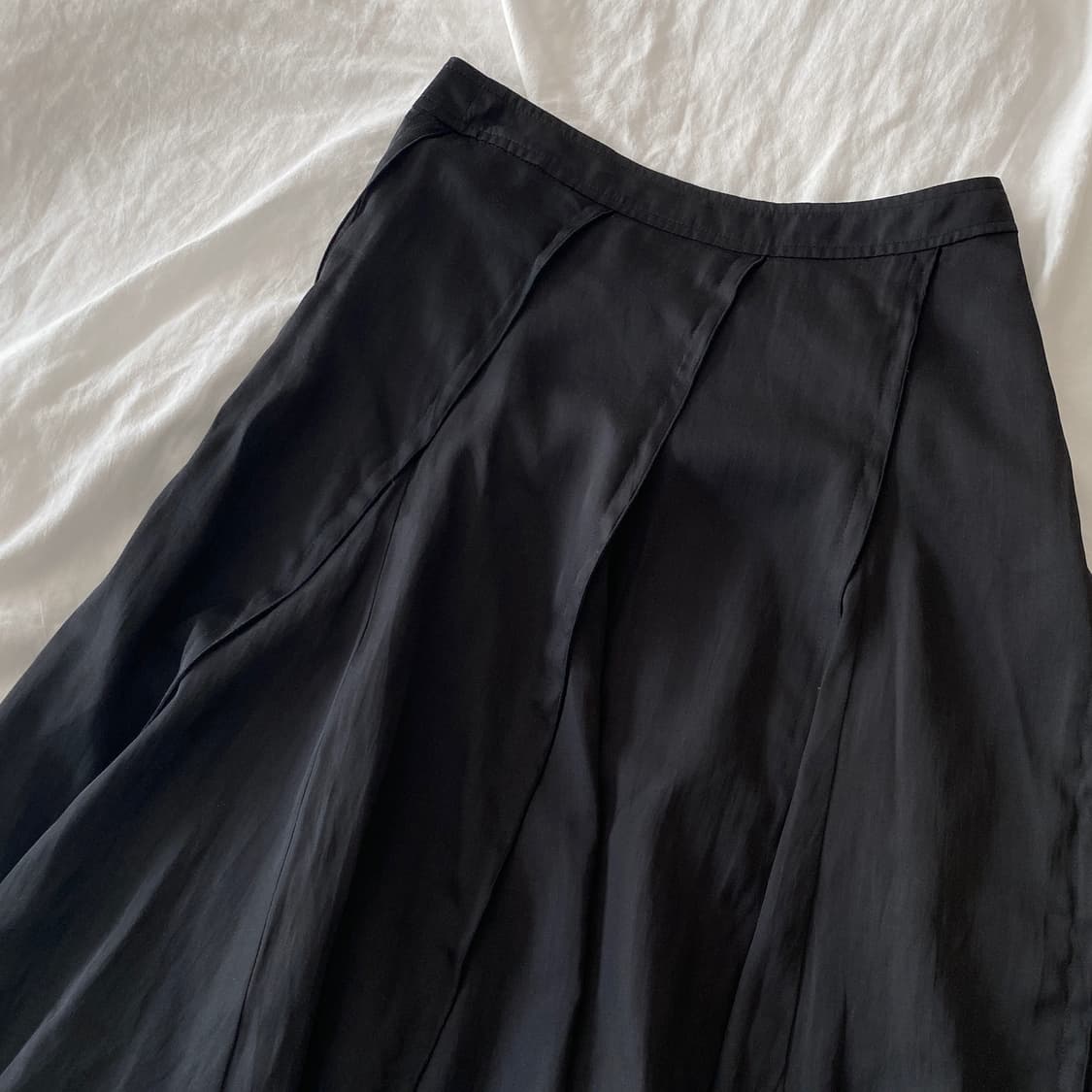 빈티지 블랙 미디 스커트 / 플레어 상품이미지2