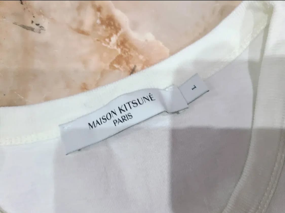 메종키츠네 Maison Kitsune 반팔 티셔츠 화이트 상품이미지4