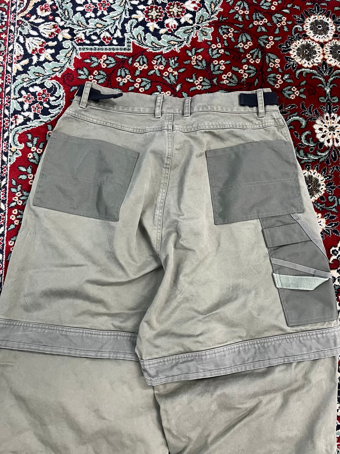 파프롬왓 레이어드 팬츠 올리브 상품이미지4