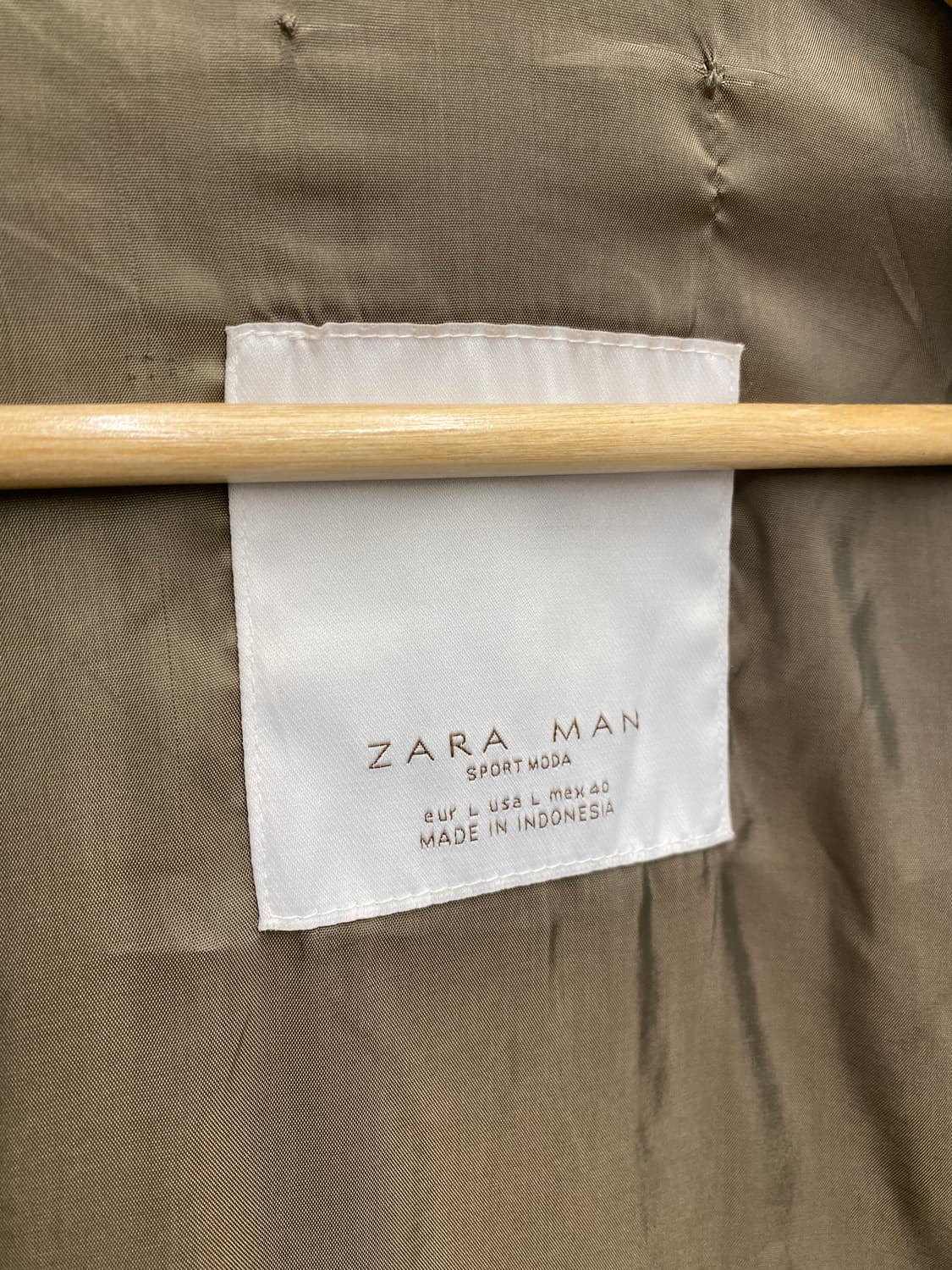 [L] Zara 자라 베이지 코튼 모터사이클 라이더 자켓 상품이미지7