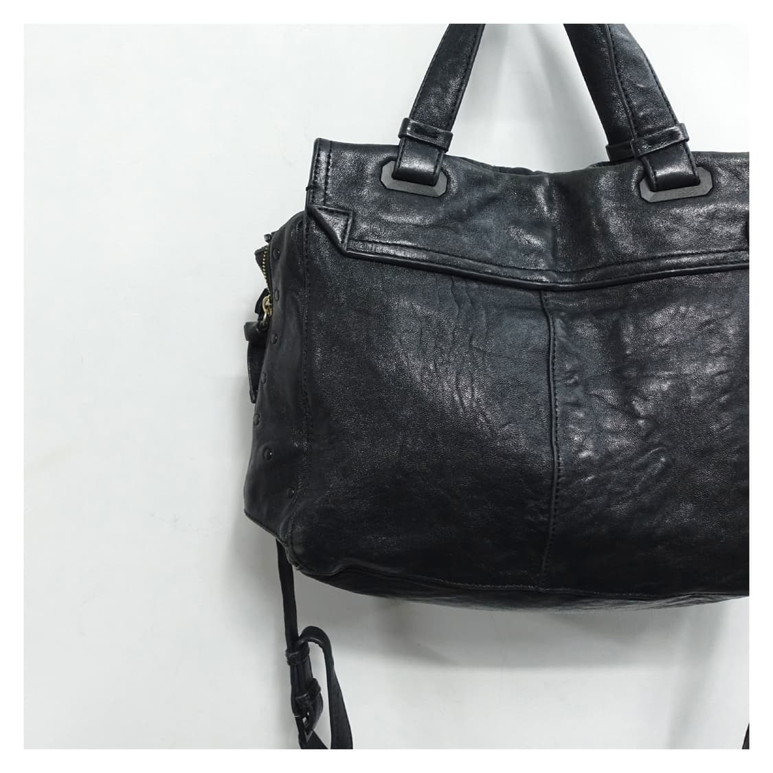 MORGAN 모르간 뉴질랜드 렘레더 양가죽 아티잔 숄더 크로스백 상품이미지6