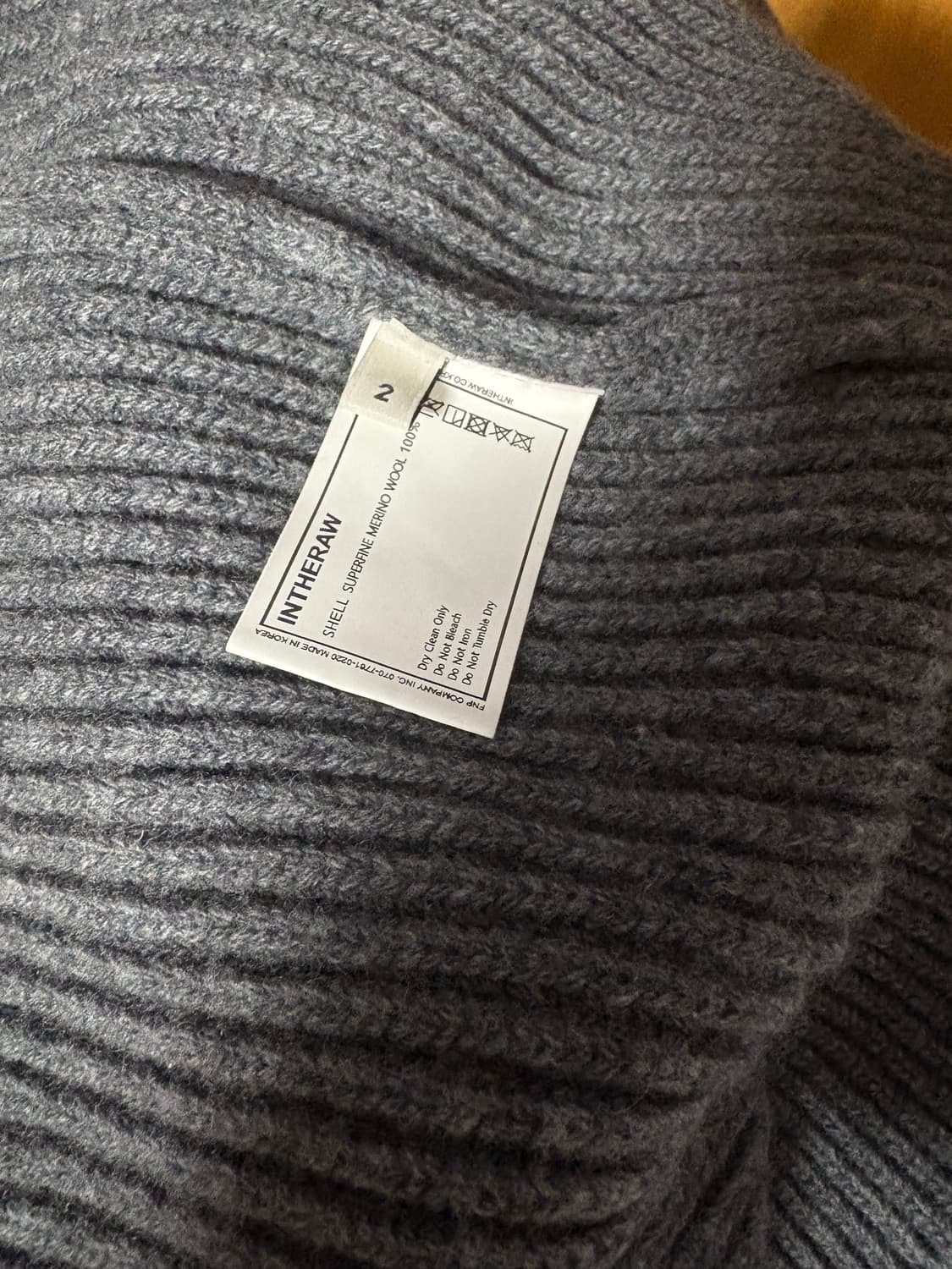 [택포] 인더로우 로이 풀 집업니트 파카 딥그레이 2사이즈 상품이미지2