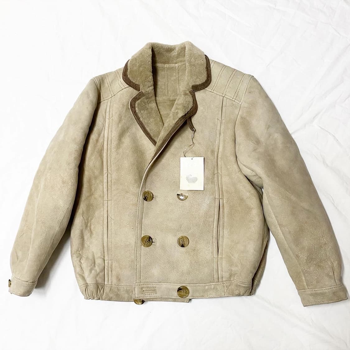 [데드스탁] 긴자 식스 - 리얼 양모 무스탕 자켓 상품이미지1