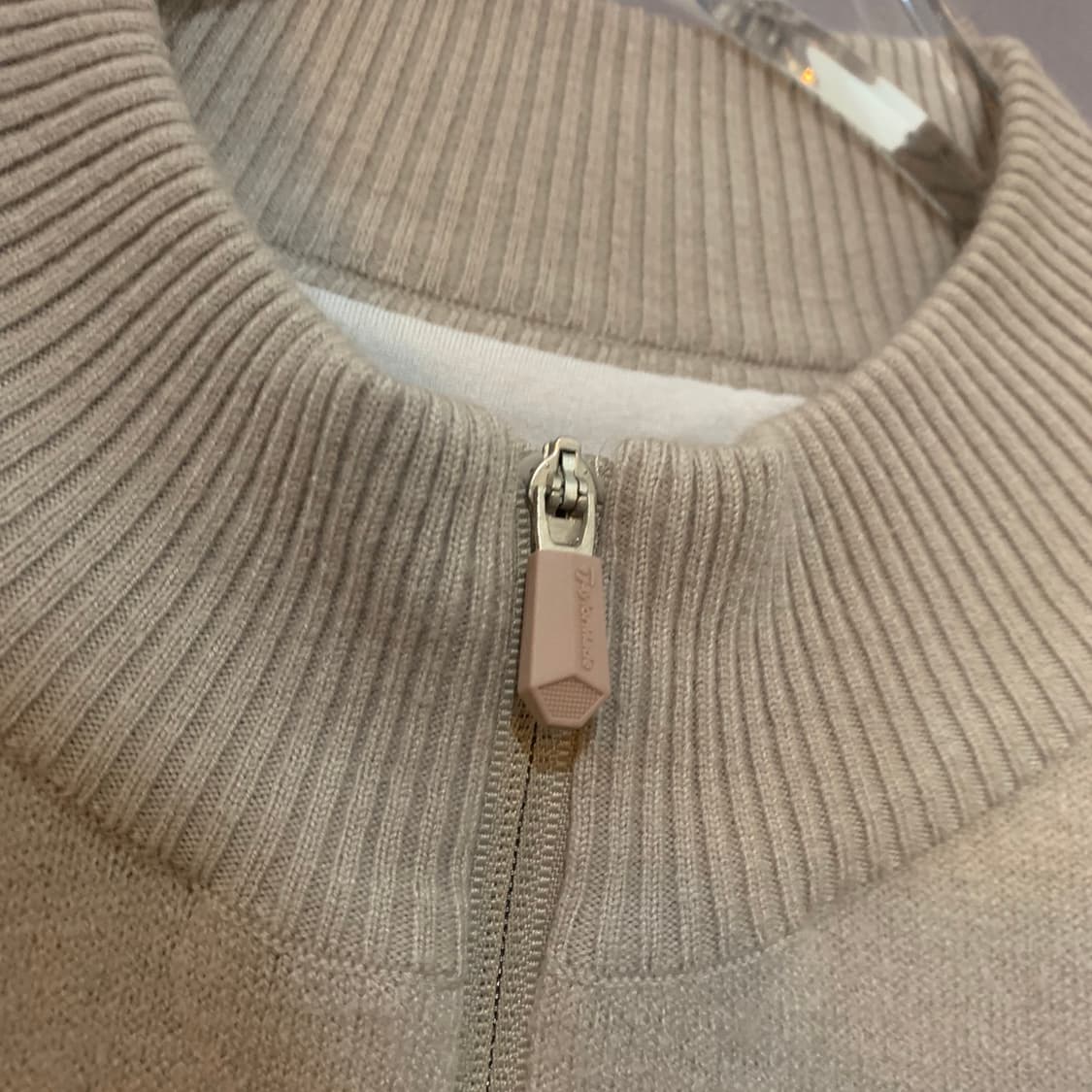 XL 테일러메이드 골프 투톤 배색 반집업 방풍 니트 상품이미지5