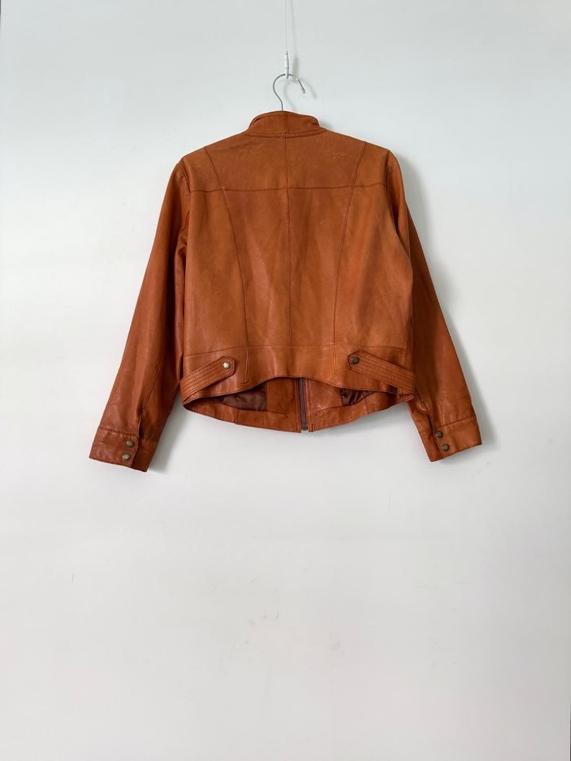 CROCODILE LADIES leather jacket / orange 상품이미지5