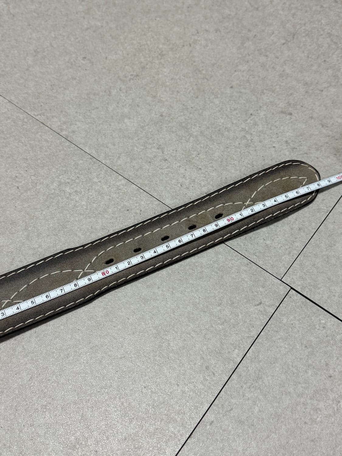 made in use 빈티지 스웨이드 벨트 32~36인치 상품이미지4