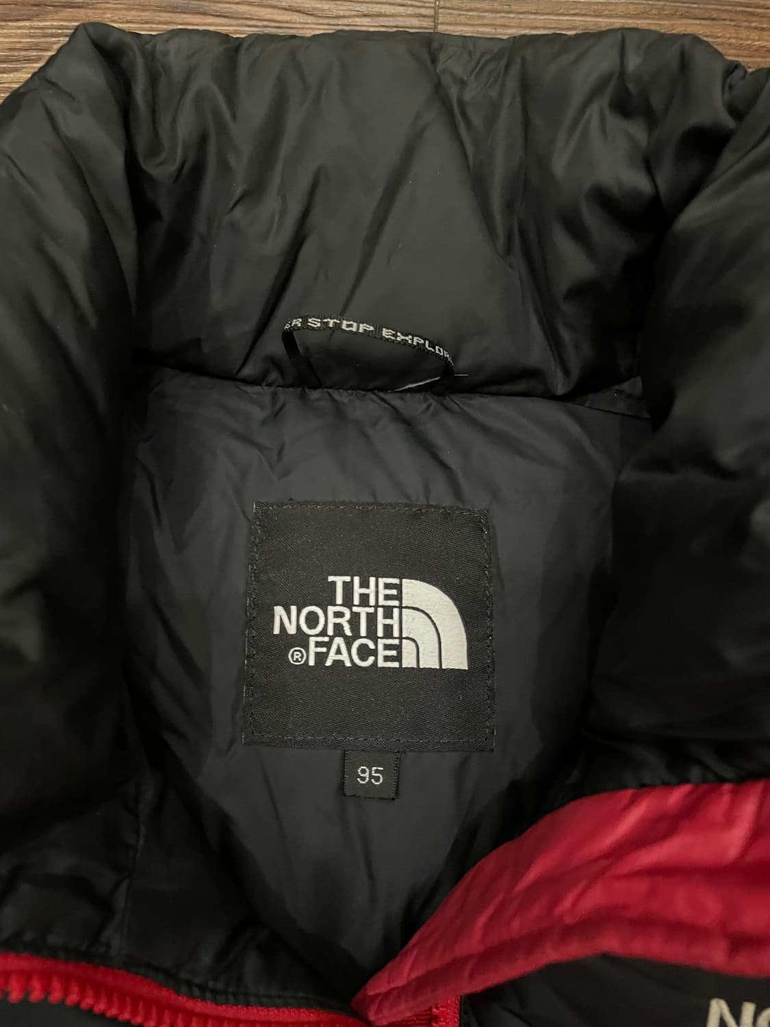 노스페이스 눕시 700 구스다운 푸퍼 베스트 패딩조끼 레드 상품이미지5