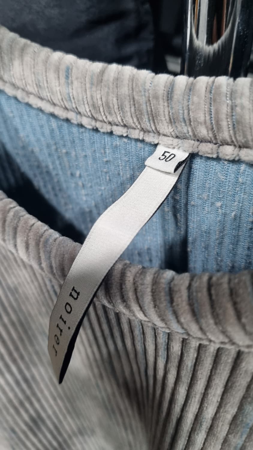 노이어 원터 긴팔티셔츠 투톤 그레이블루 100size(표기50) 상태최상 상품이미지3